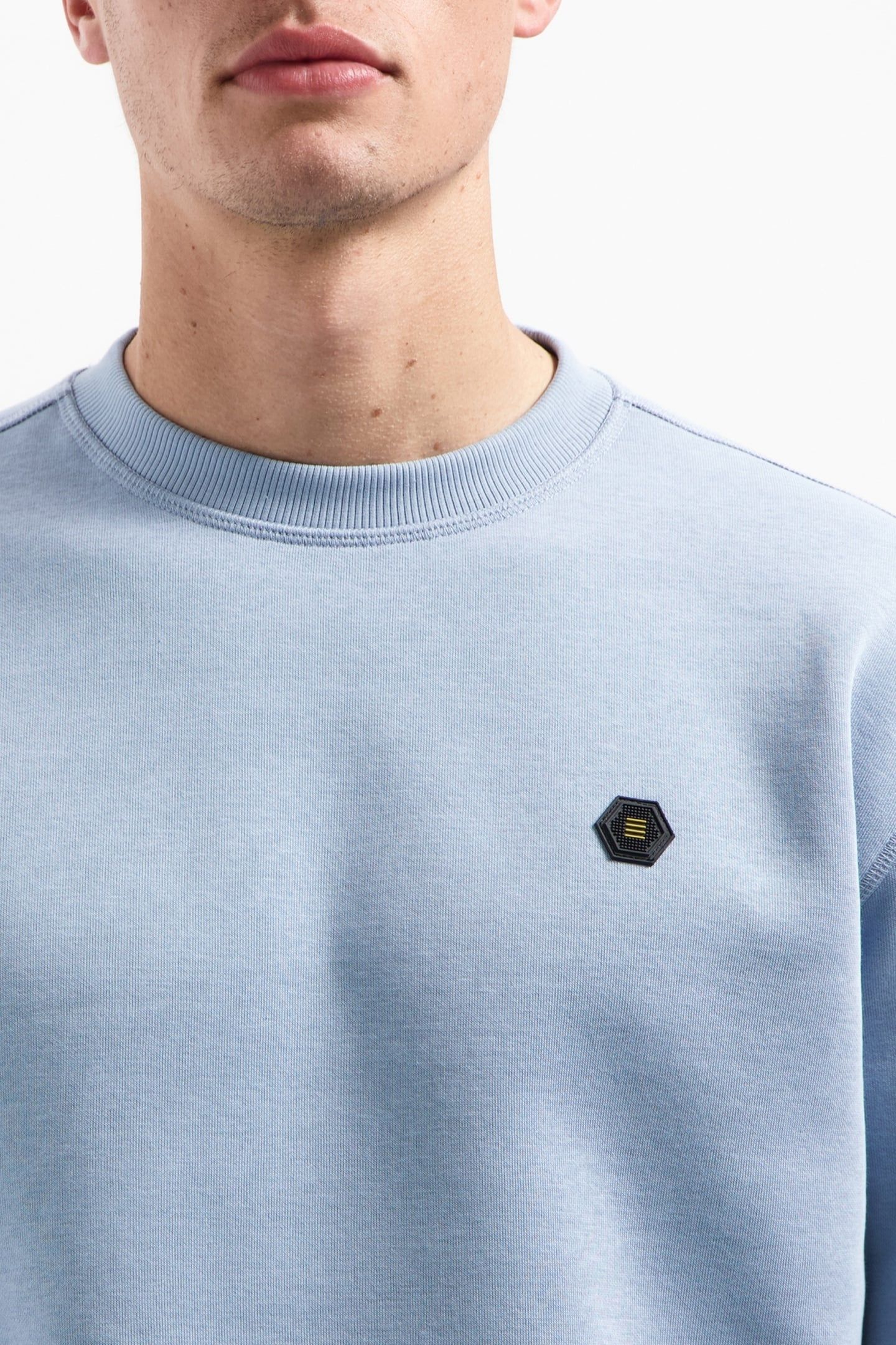 SWEATER CREWNECK BRUSHED INSIDE DUSTY BLUE 7