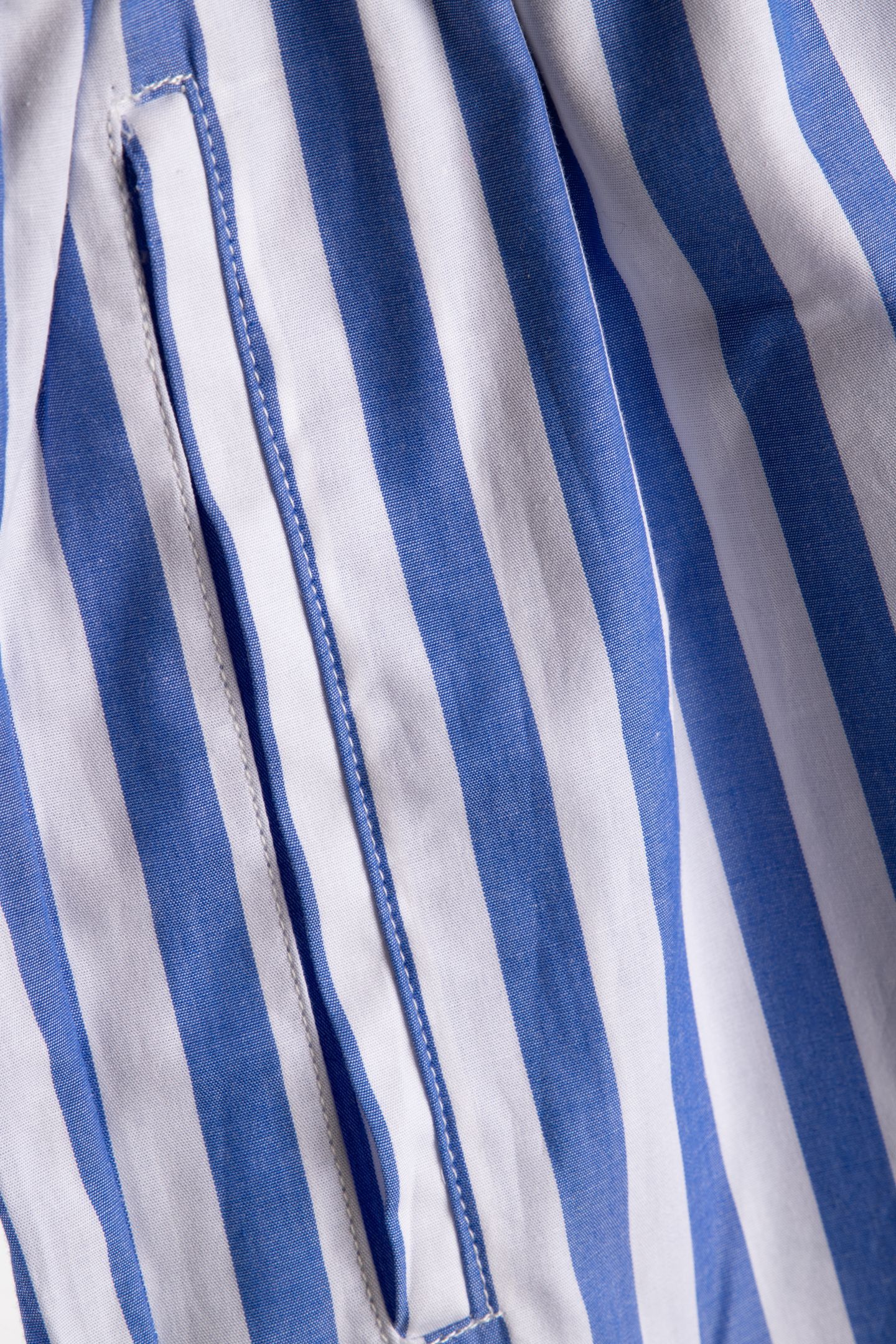 STRIPED COTTON SHORTS SKYWAY BLUE 4