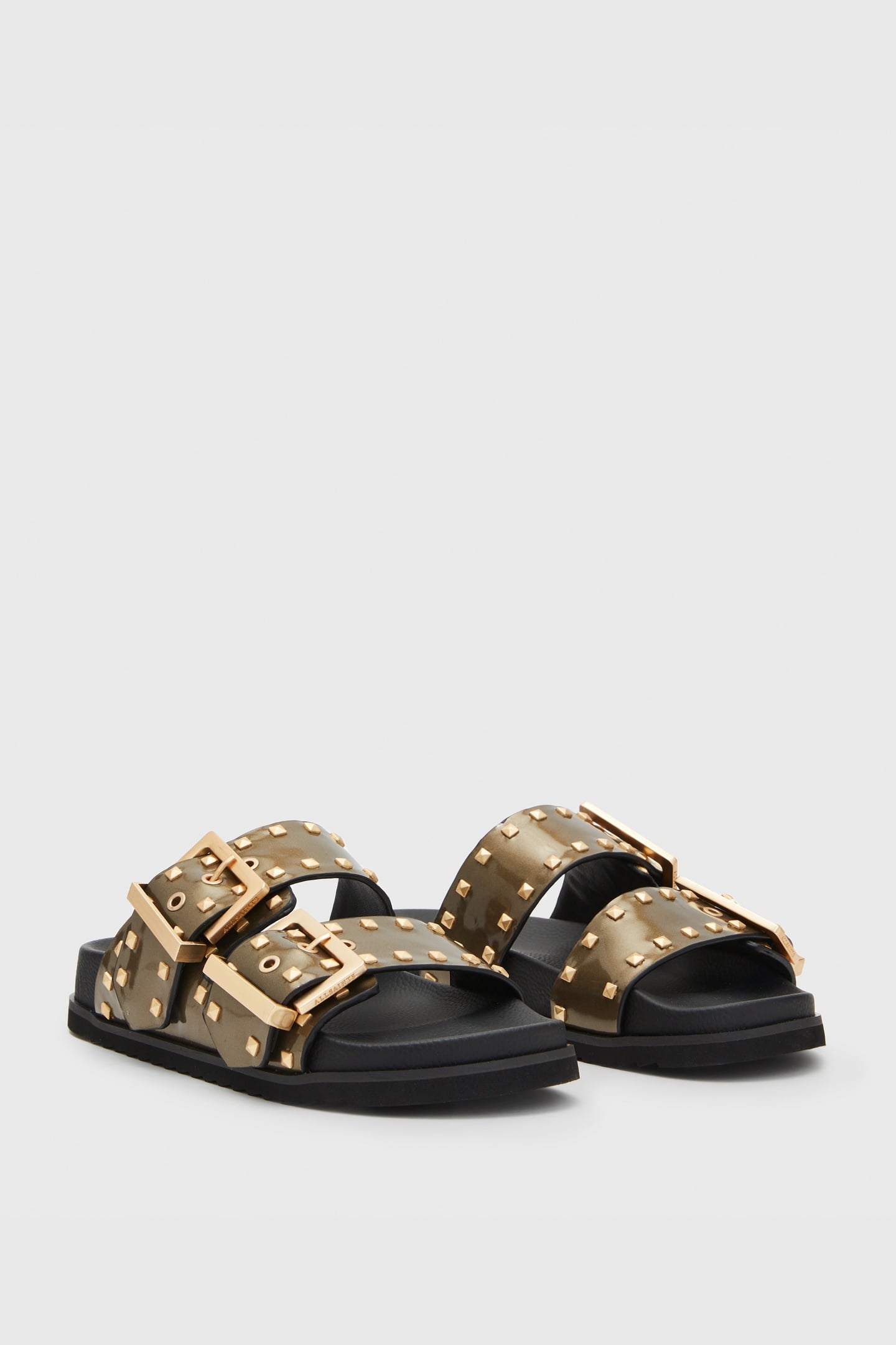 SIAN STUD MET SANDAL WARM BRASS 2