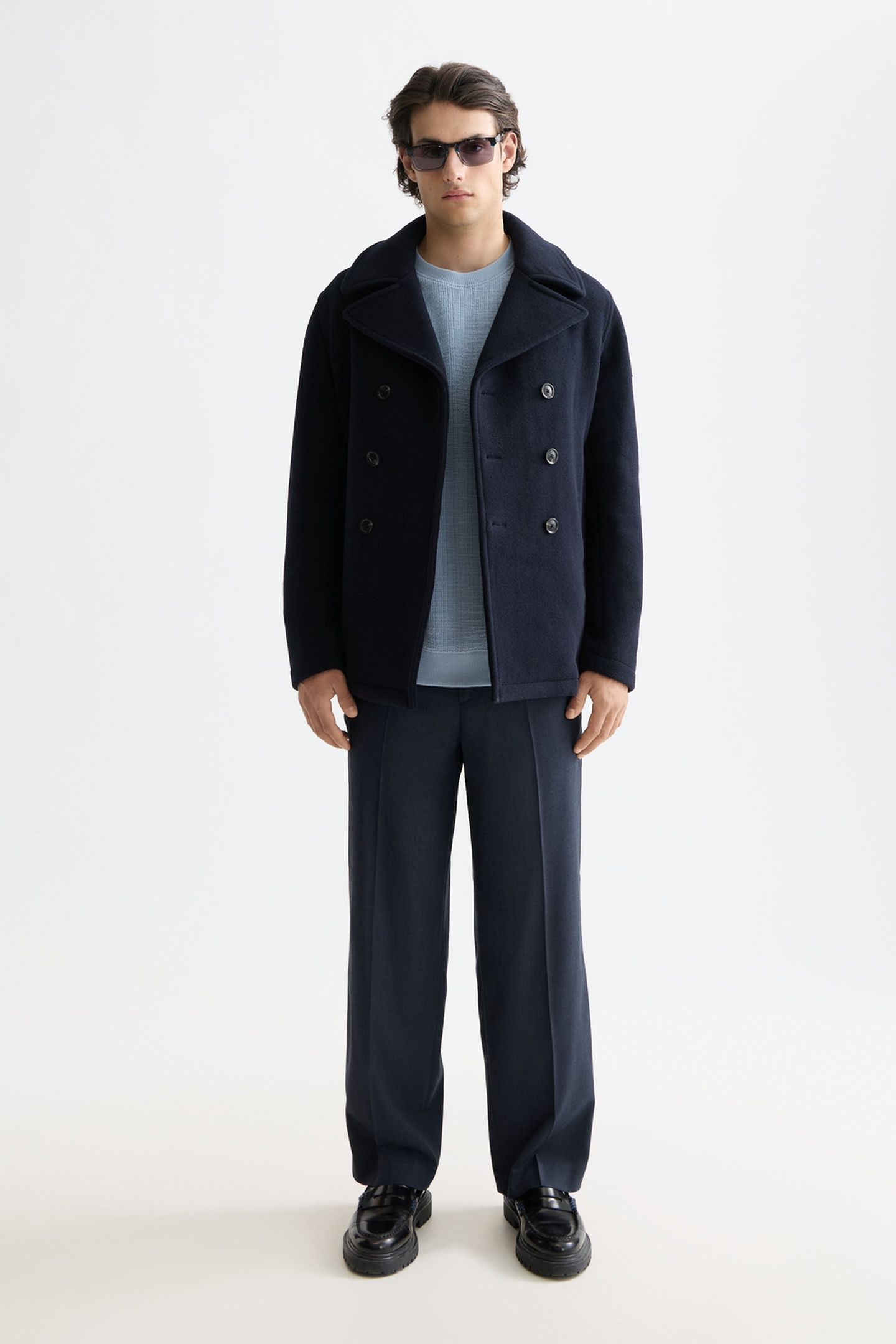 WOOL BLEND PEACOAT PEACOAT 2