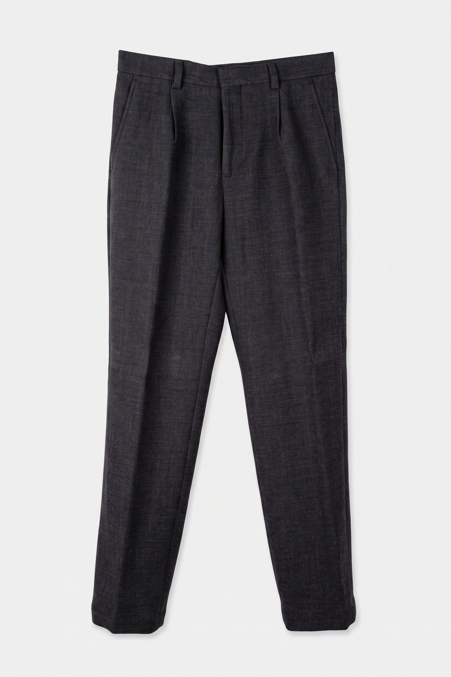 PANTS WITH PLEATS BLACK GREY 3