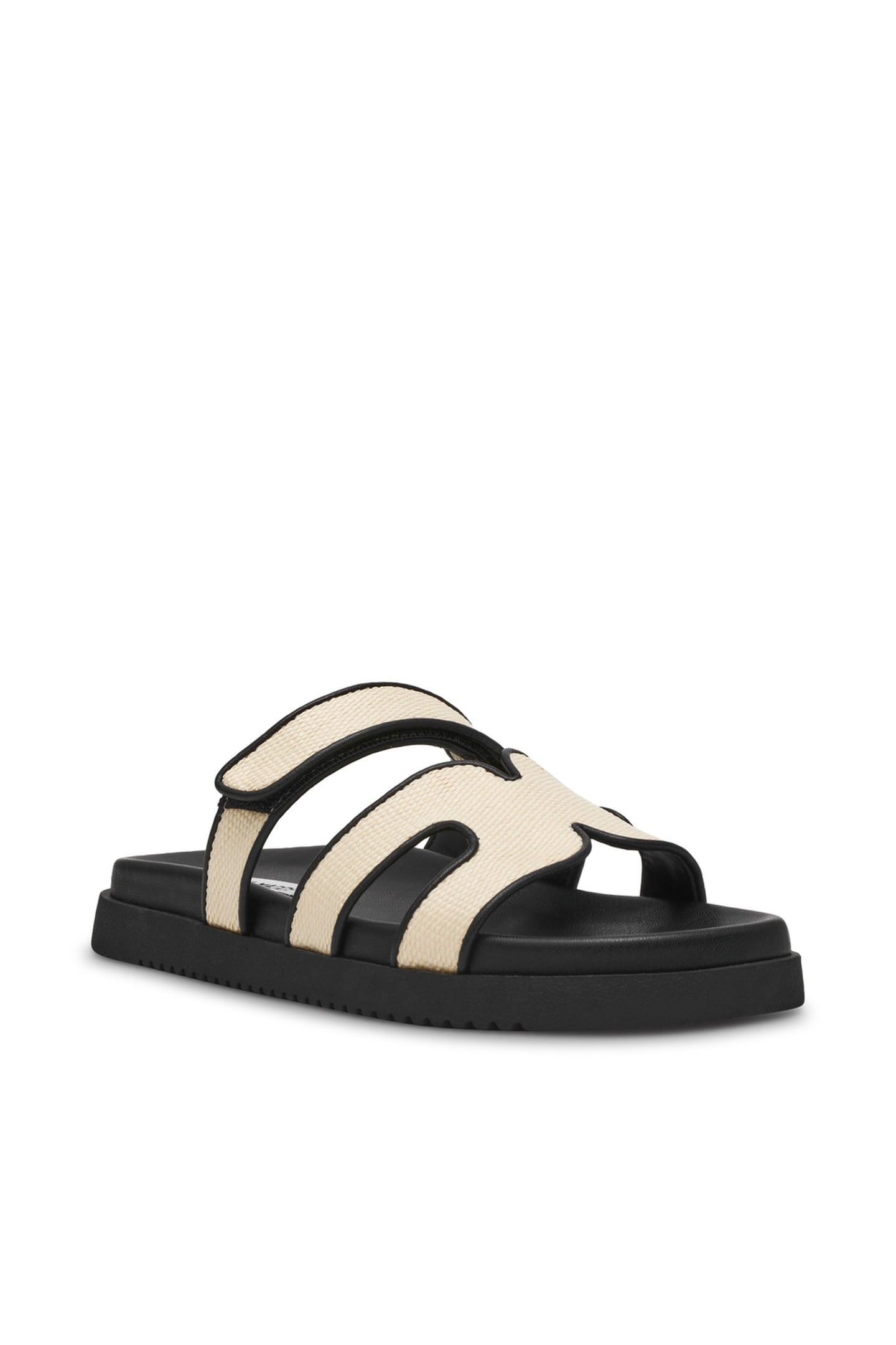 MISSILE SANDALS NAT BLACK RAFFIA 2