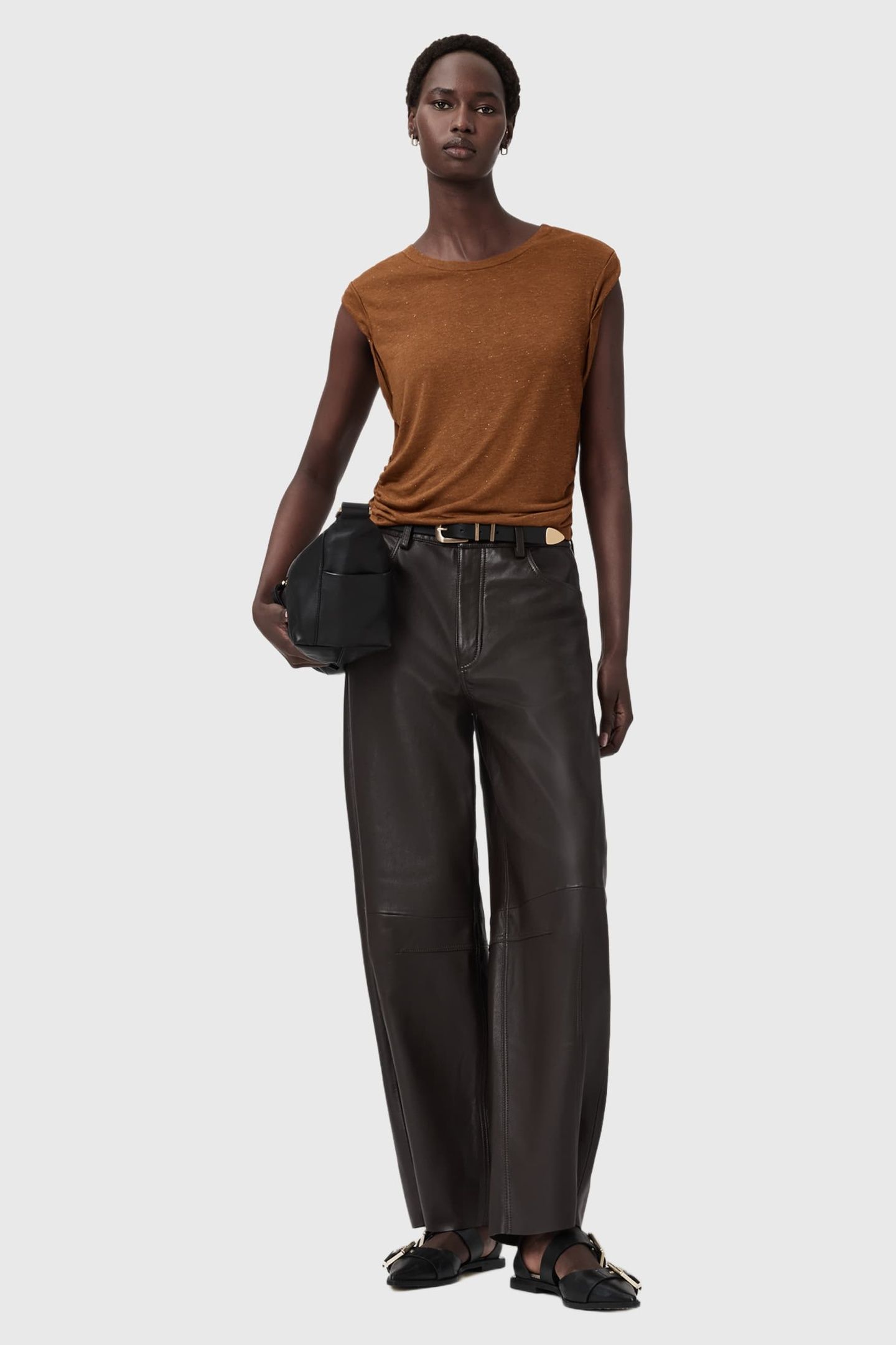 WEST SHIMMER TANK RUST BROWN 3