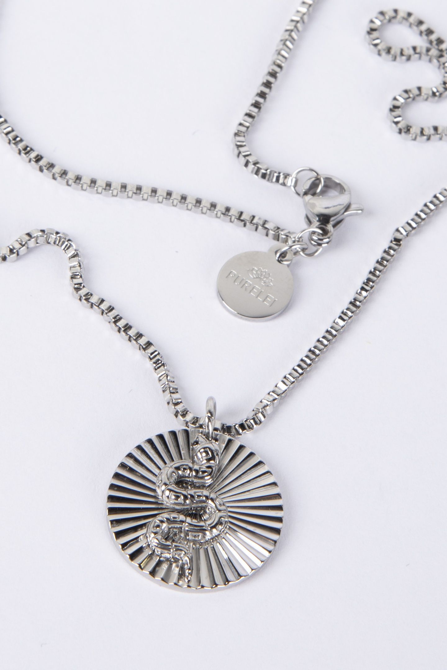 SNAKE COIN KETTE SILVER 4