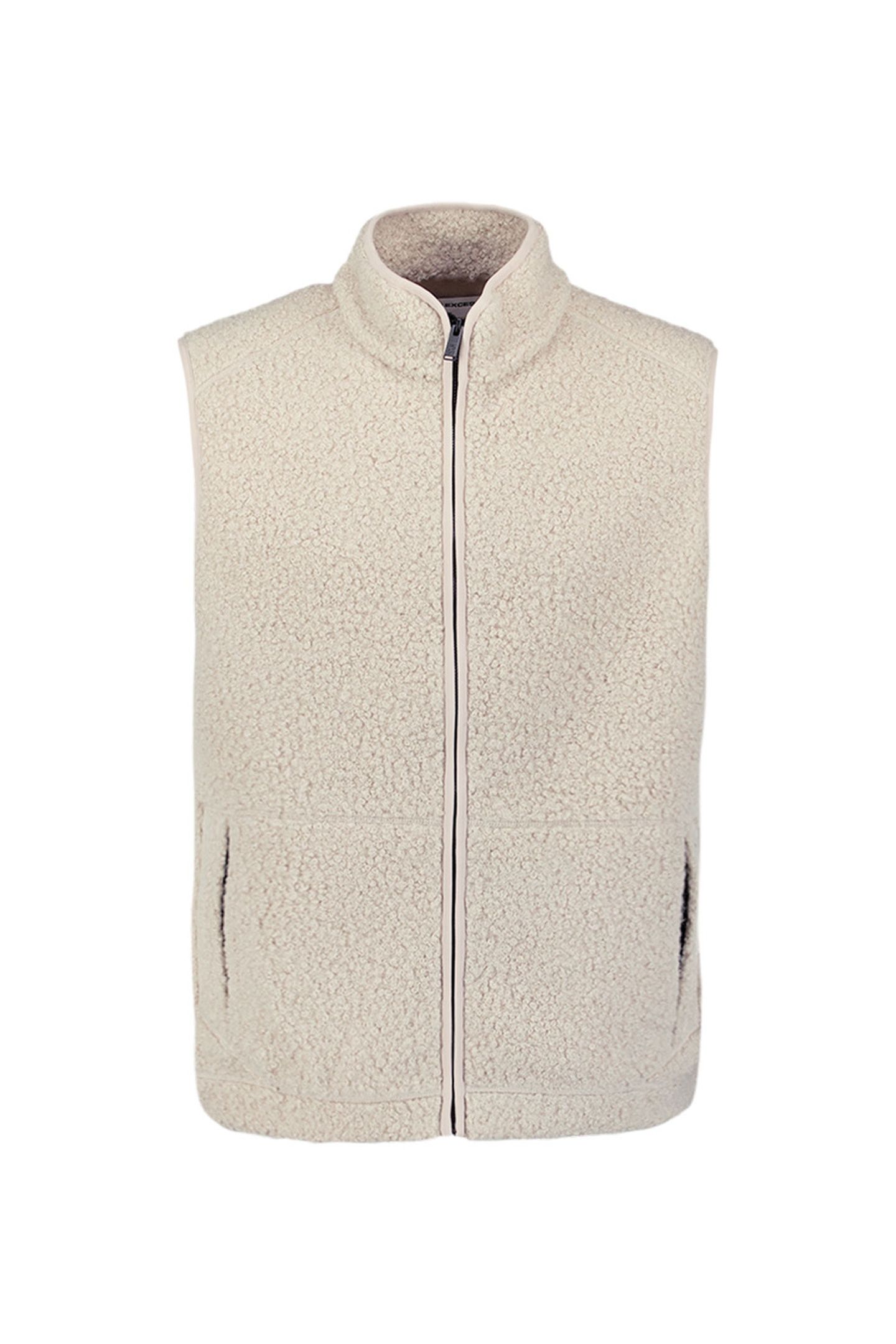SWEATER VEST FULL ZIP TEDDY SLEEVE LESS SAND 5