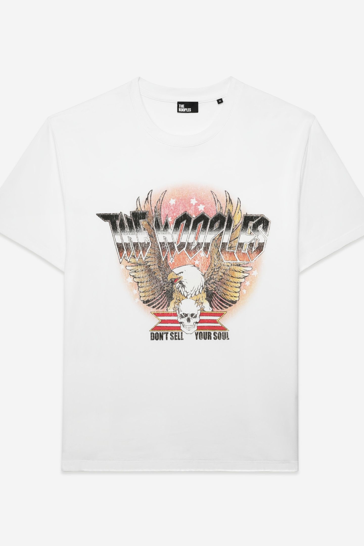T-SHIRT WITH VINTAGE PRINT ON THE FRONT WHITE 4
