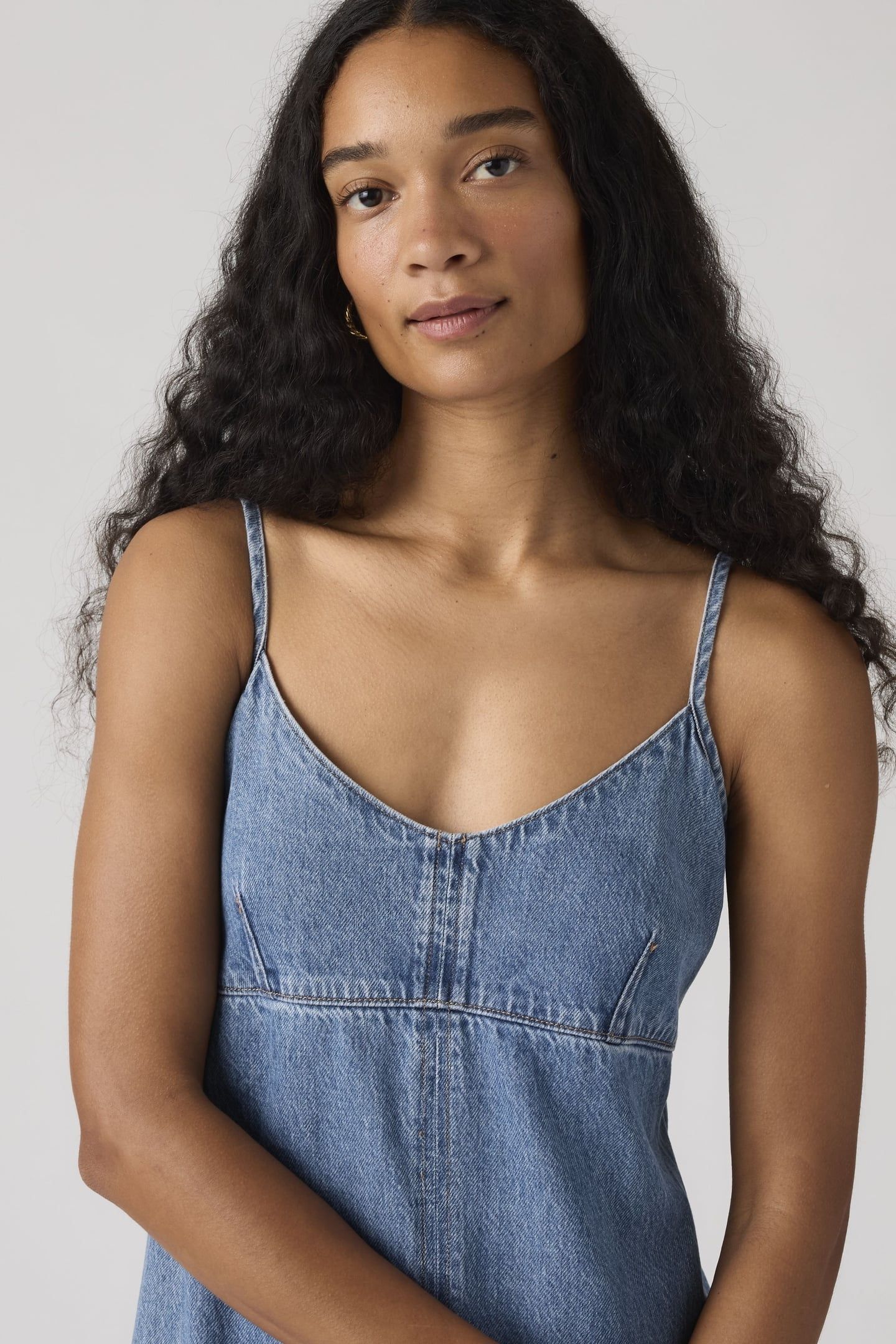 90'S DENIM SLIP DRESS 5