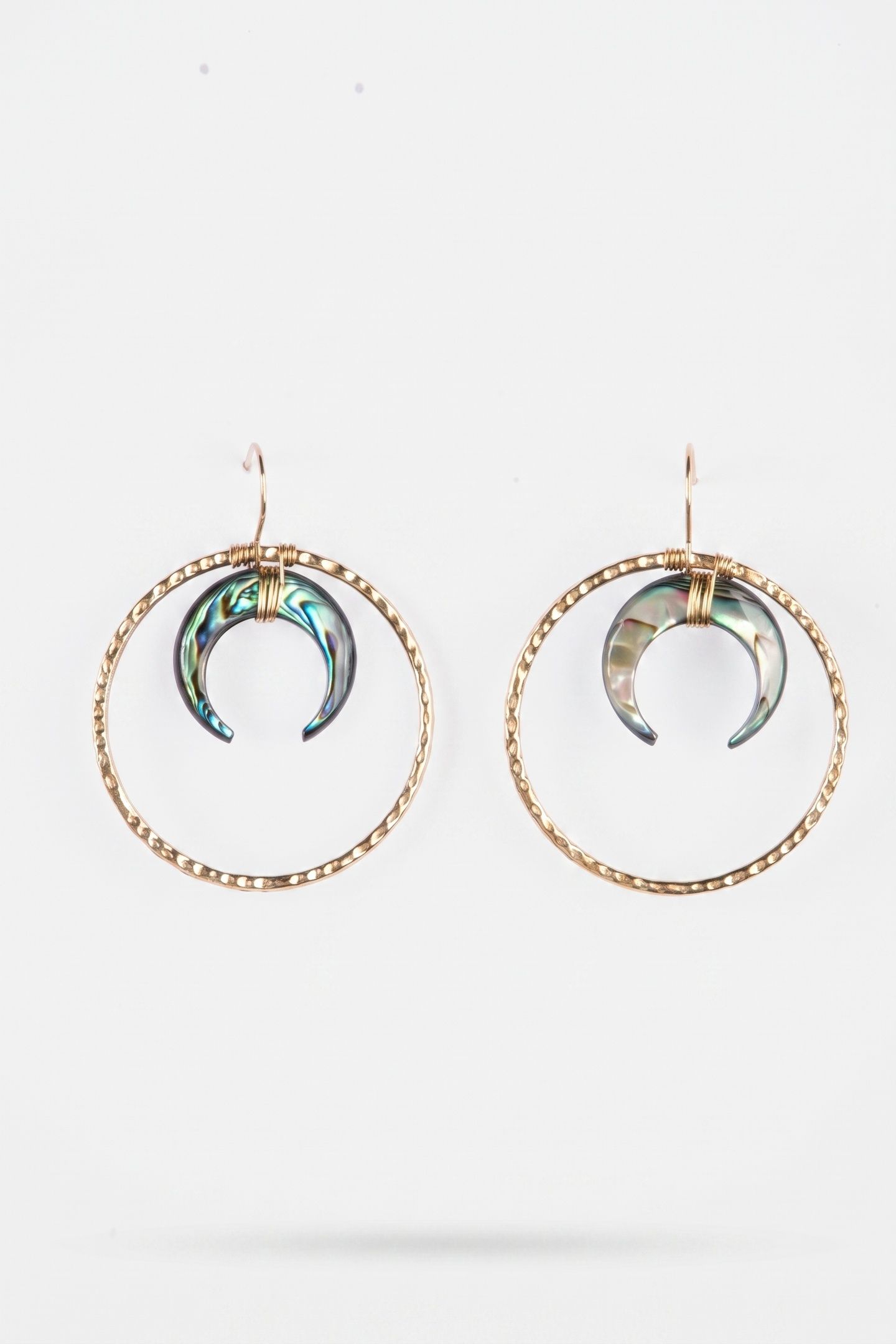 PAUA OHRRINGE GOLD 3