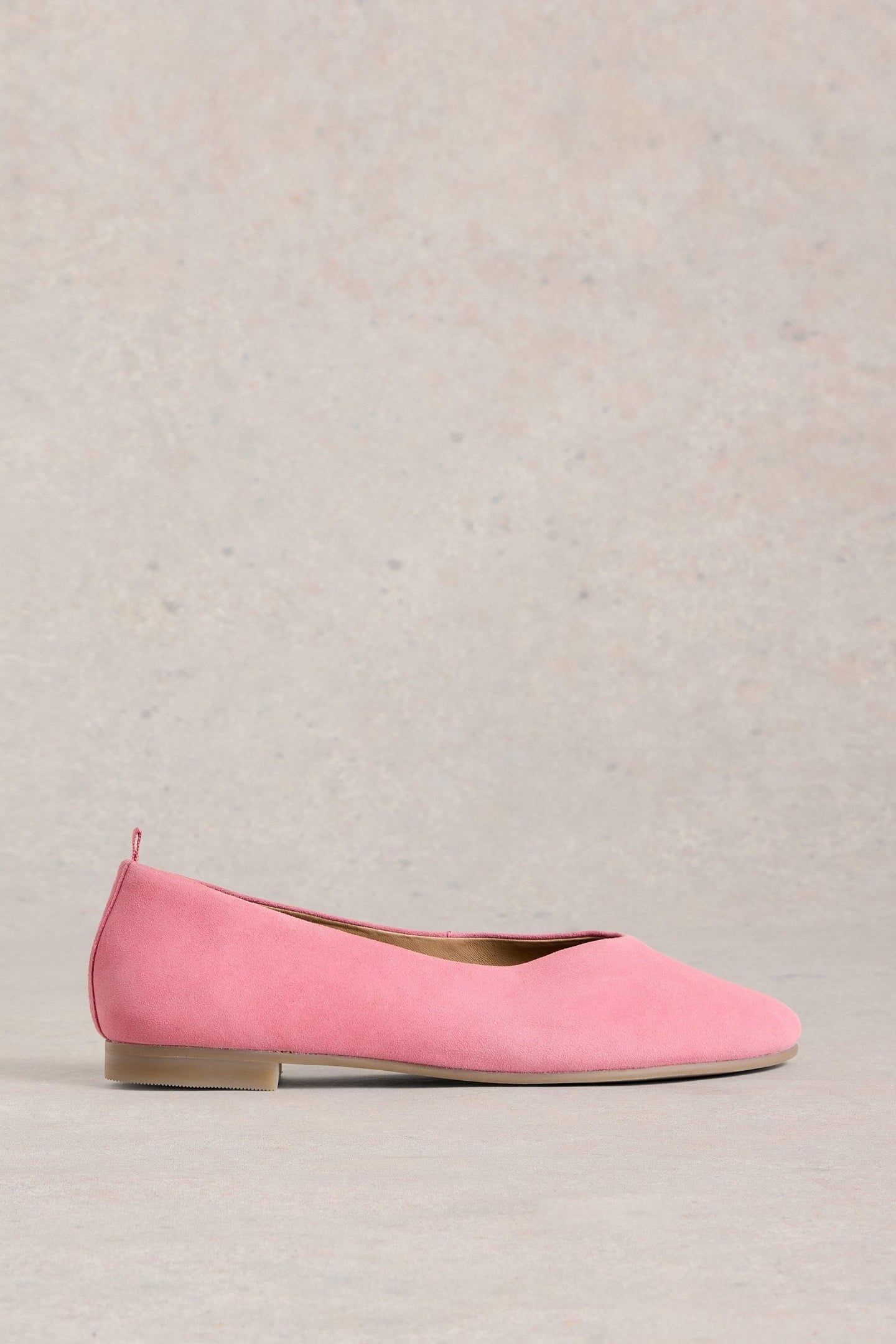 CHERI LEATHER BALLERINA PUMP MID PINK 1