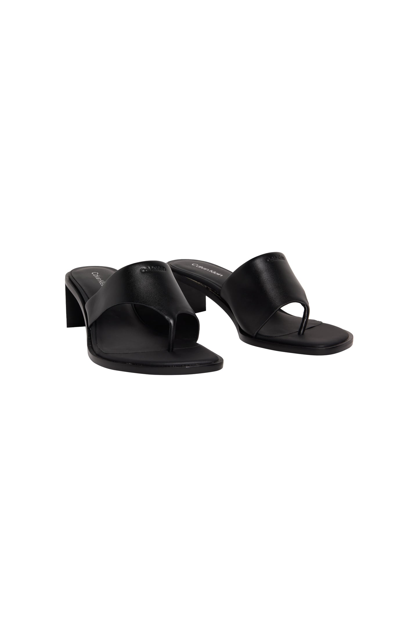 BLOCK HEEL SANDALS TRIPLE BLACK 2