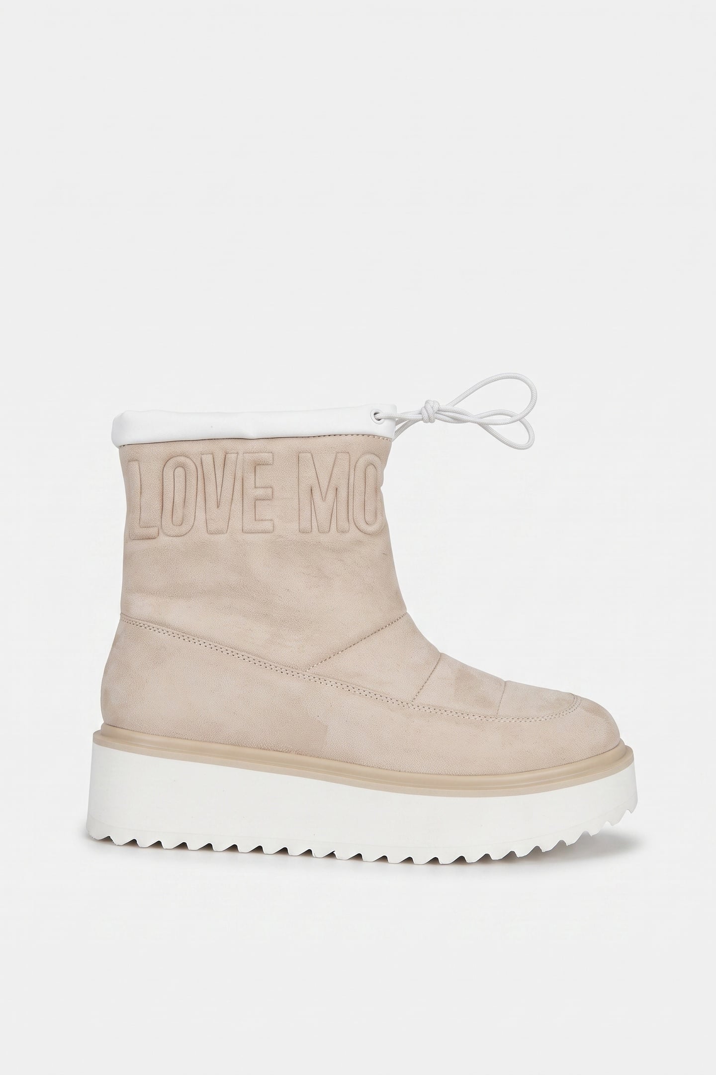 PLATFORM POWER VELOUR SNOW BOOTS GREY 1
