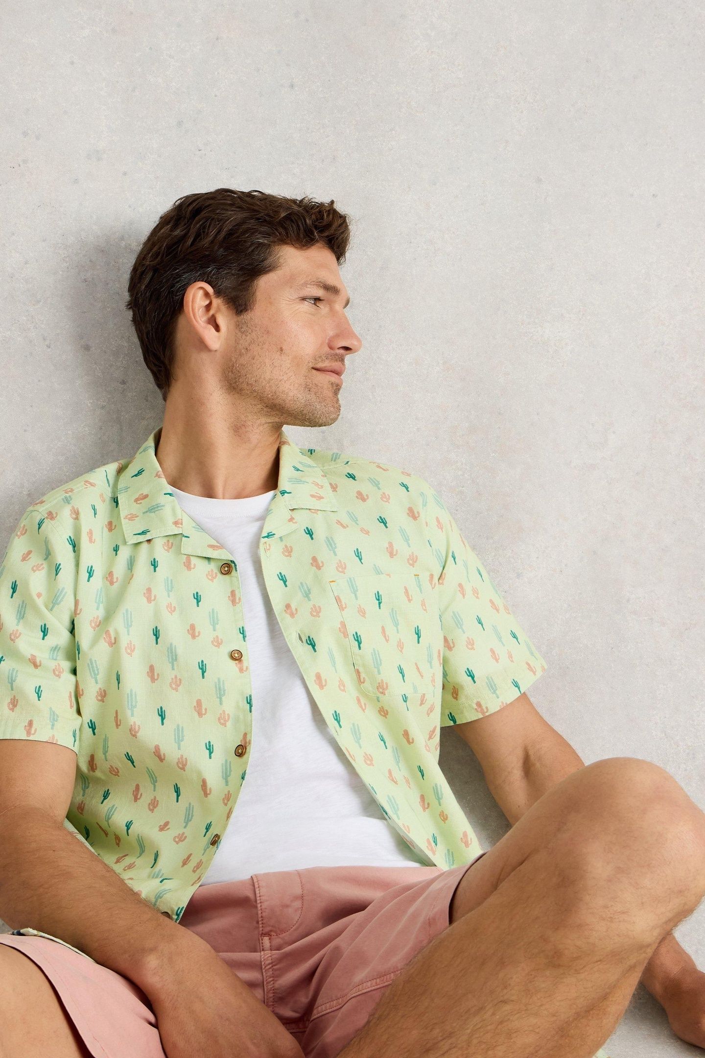 MINI CACTUS SS PRINTED SHIRT GREEN PRINT 7
