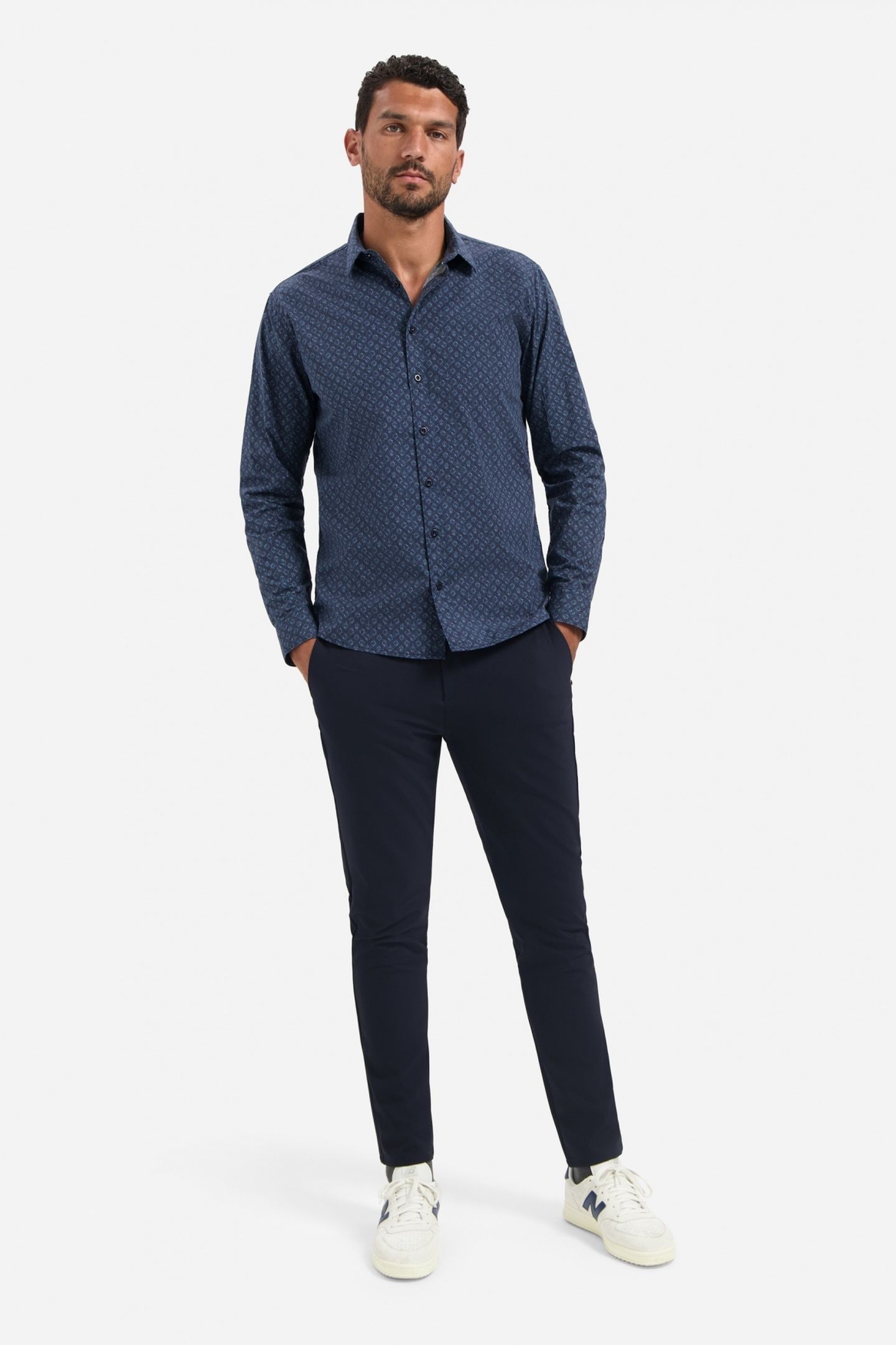 SHIRT STRECH ALLOVER PRINTED NIGHT 2