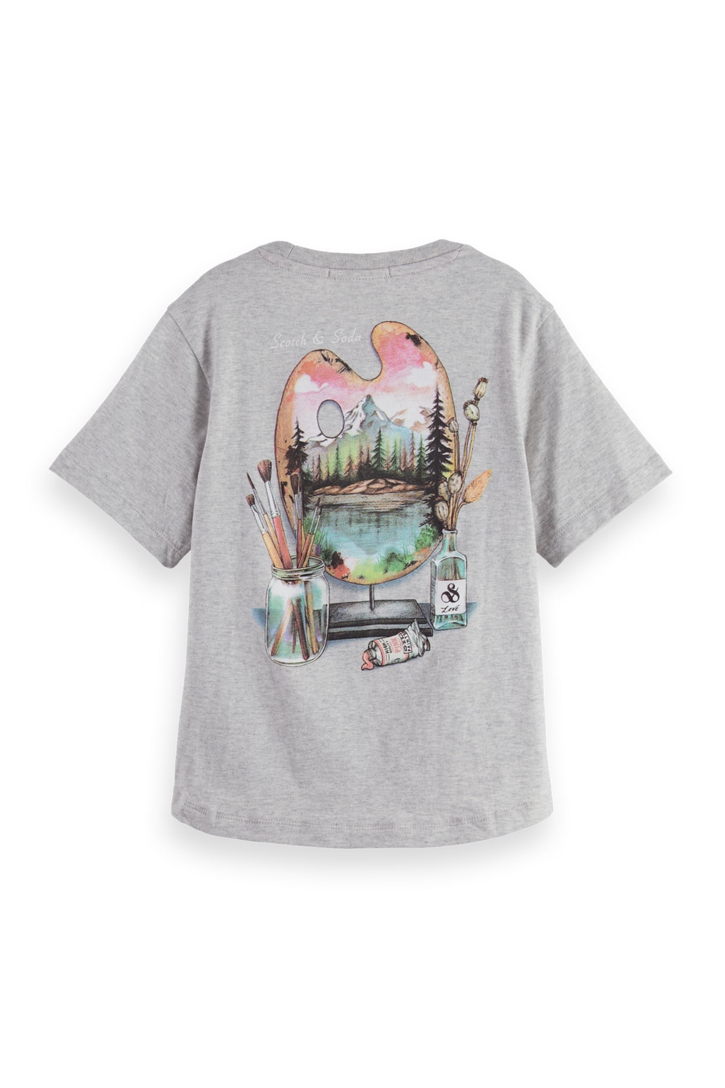 GIRLS RELAXED-FIT KNOTTED T-SHIRT WITH FRONT AND BACK ARTWOR 2
