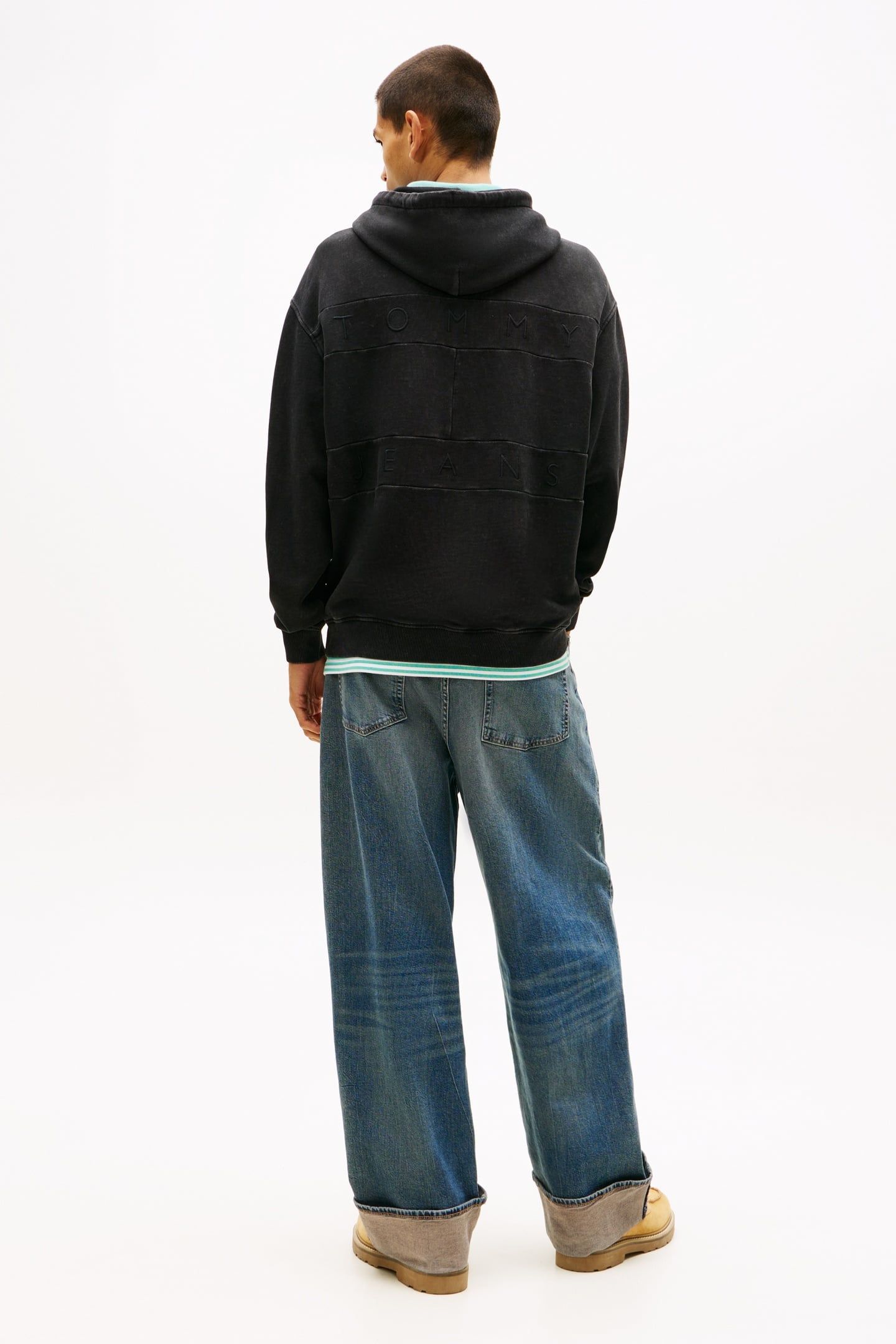 RELAXED OVERDYED FLAG BLACK 3