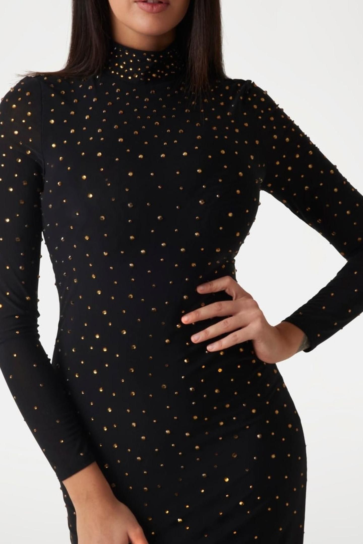 ON THE DOT MAXI JET BLACK A996 5