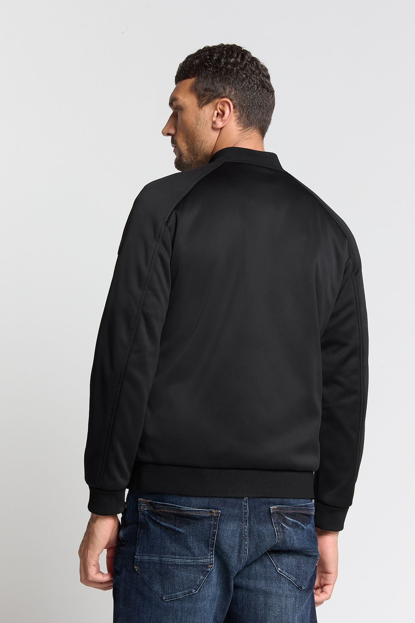 JACKET SHORT FIT SEALED KNITTED MIX BLACK 2