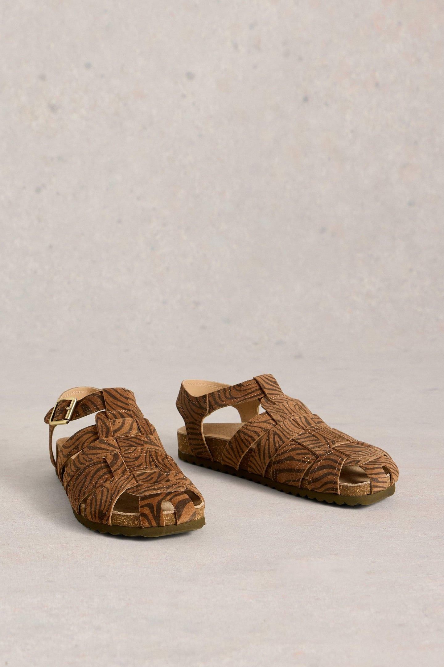 HETTIE FISHERMAN FOOTBED BROWN MULTI 5