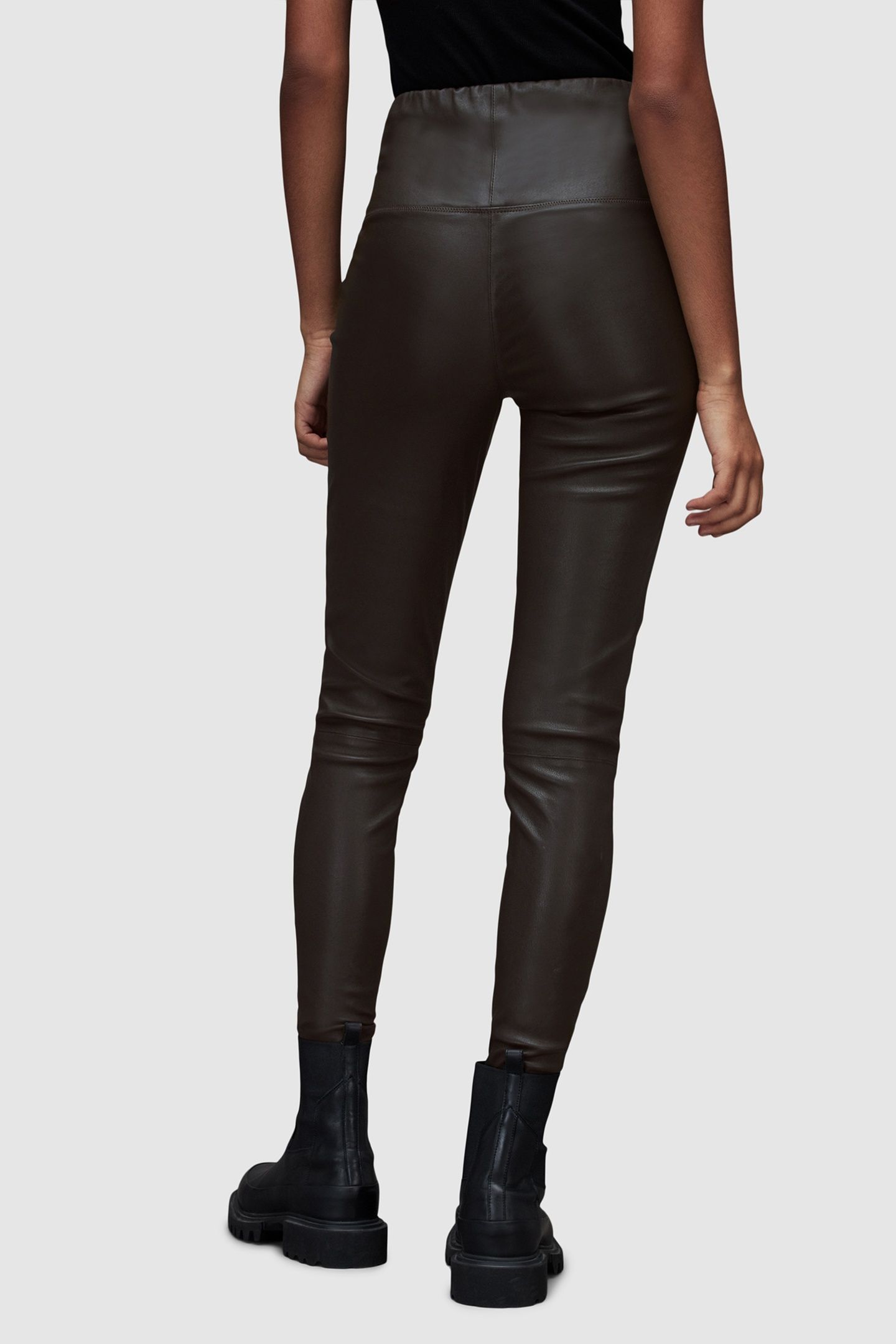 CORA LEATHER LEGGING BITTER BROWN 3