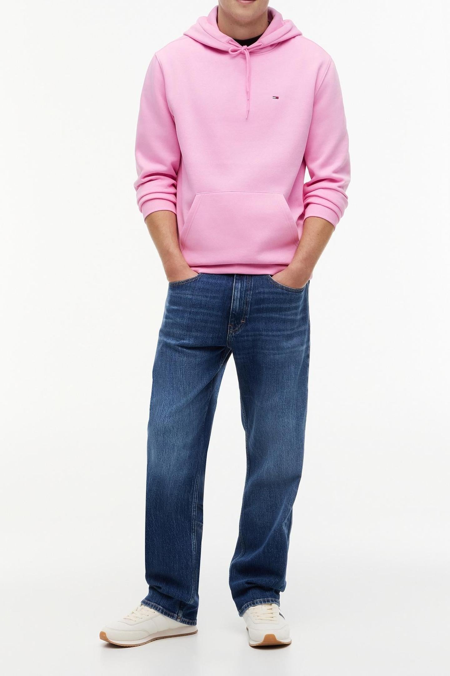 REGULAR FLAG HOODIE PINK DAISY 1