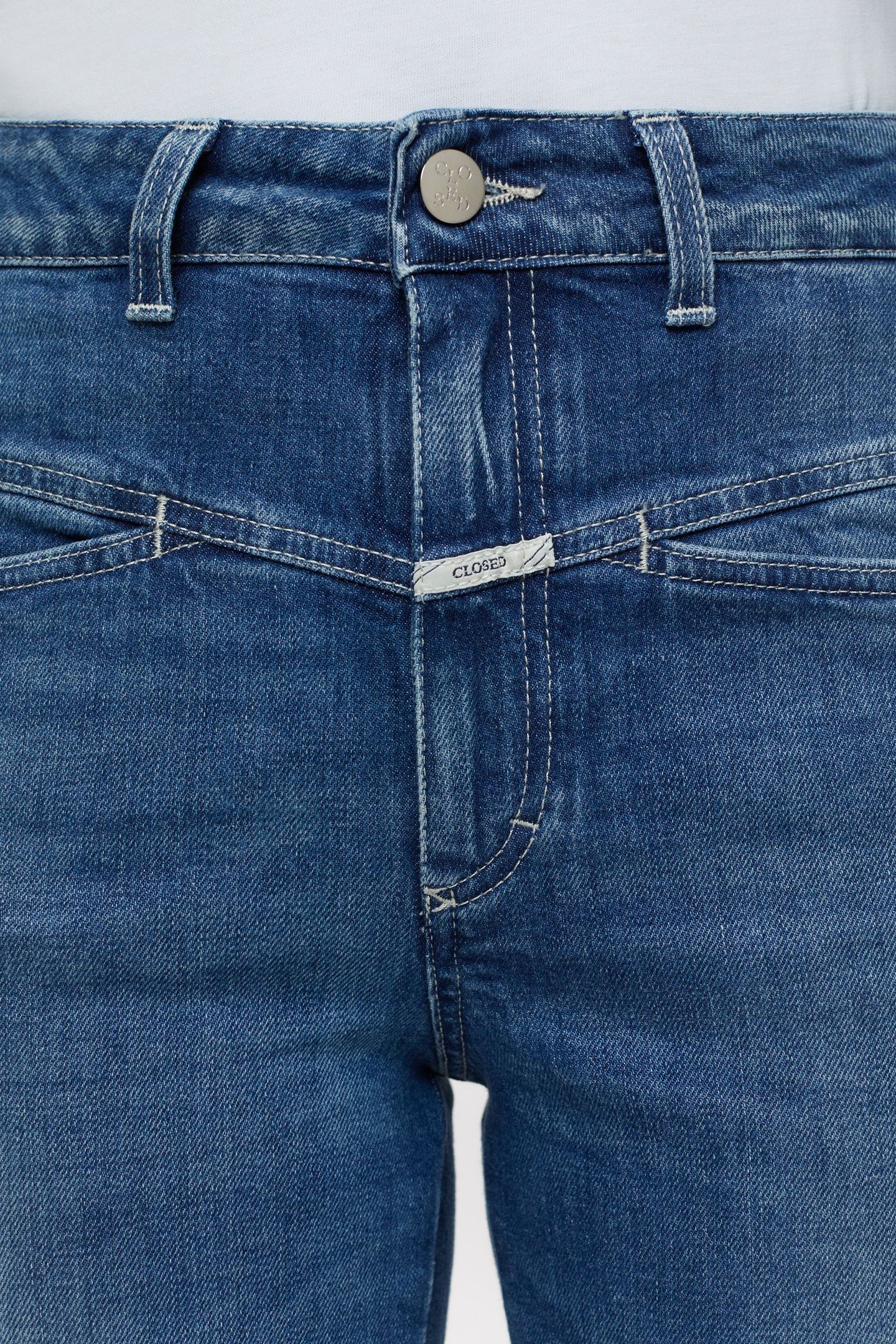 PEDAL PUSHER JEANS MID BLUE 5