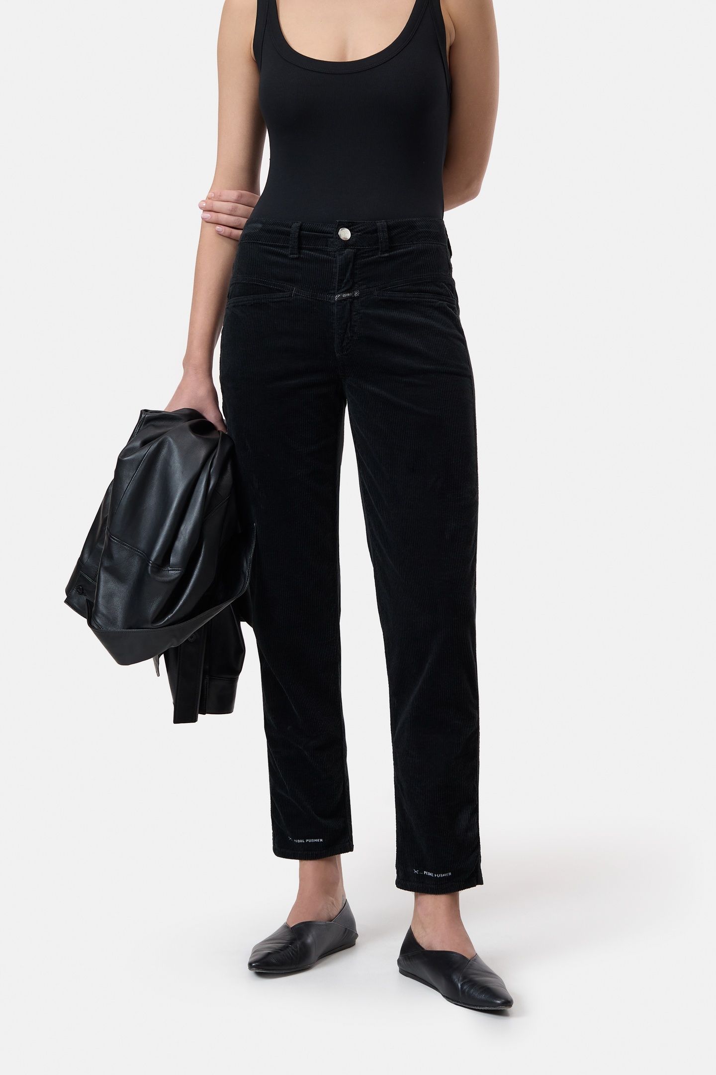 PEDAL PUSHER PANTS BLACK 1