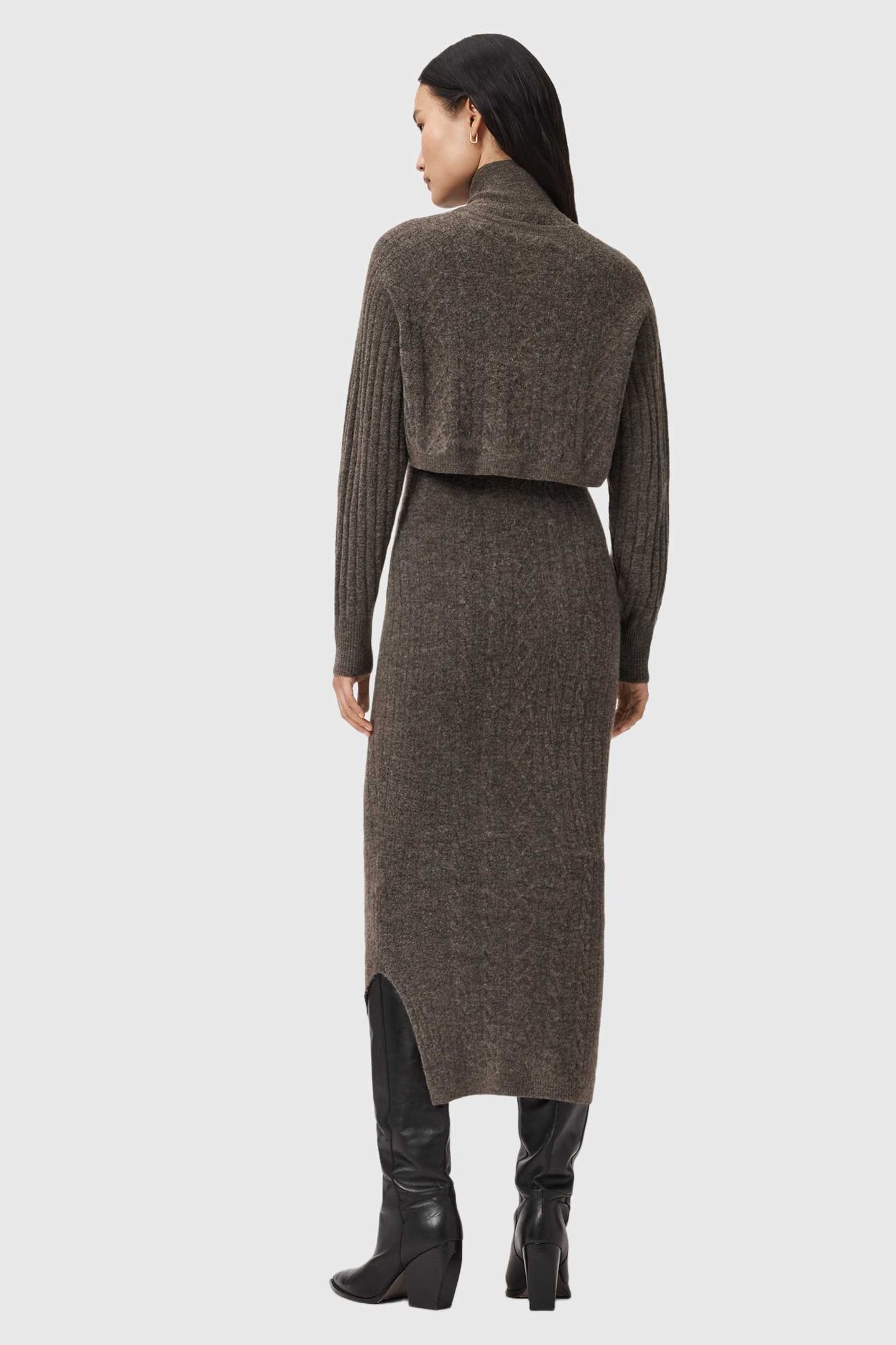 SABINE DRESS FAWN BROWN 5