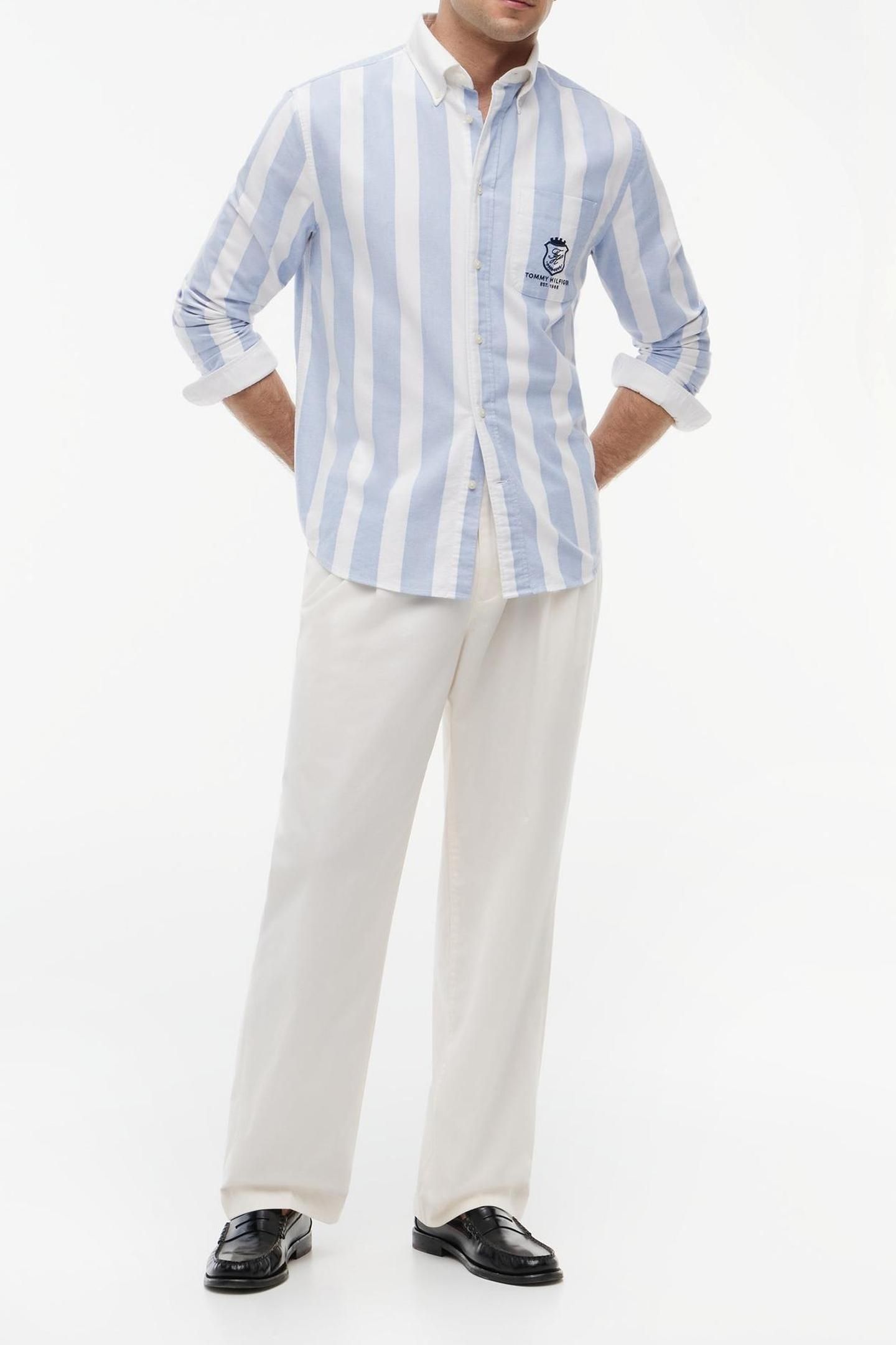 CLUB PREP OXFORD CLASSIC SHIRT BLUE/STRIPE 4