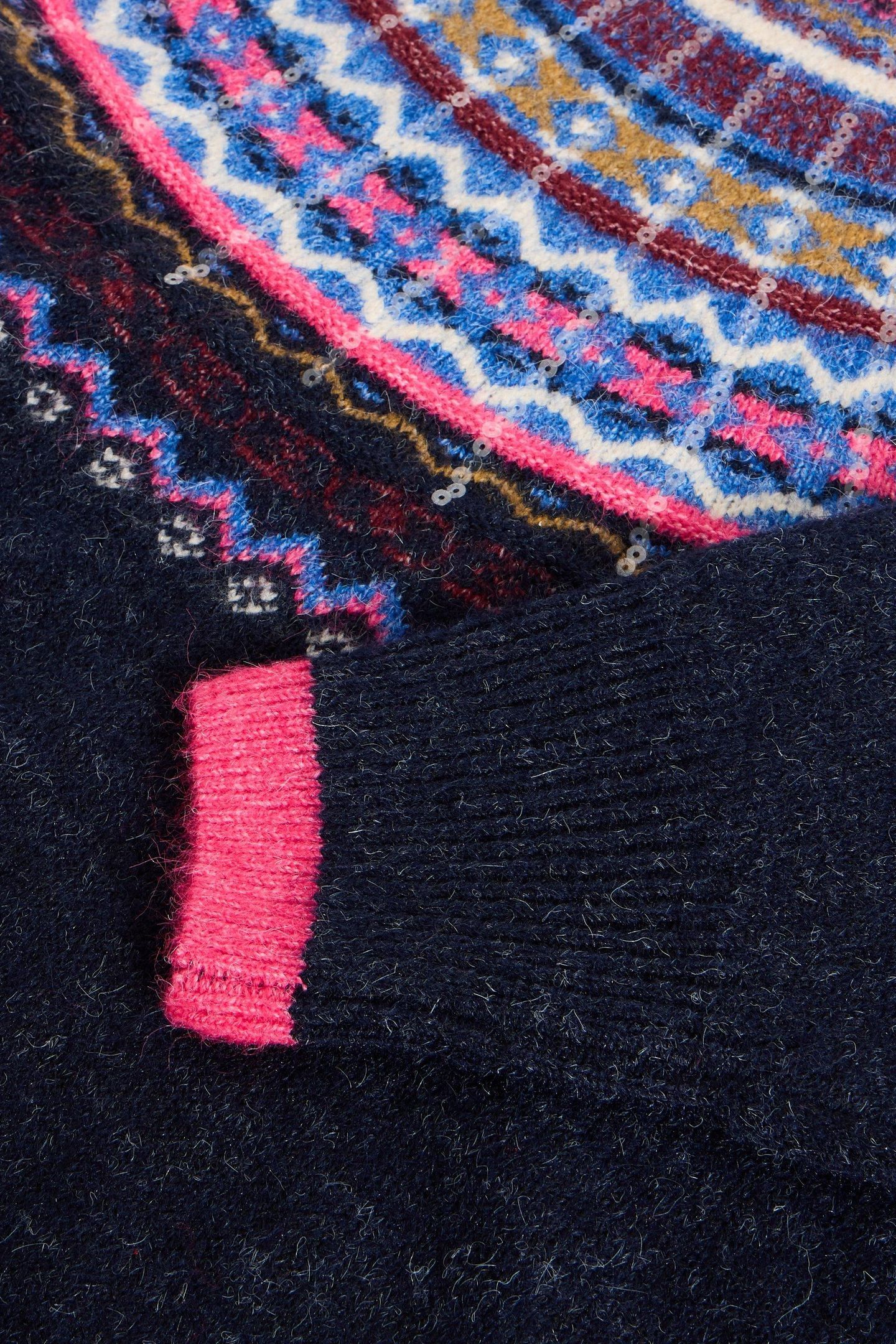 FROSTED FAIRISLE JUMPER NAVY MULTI 6