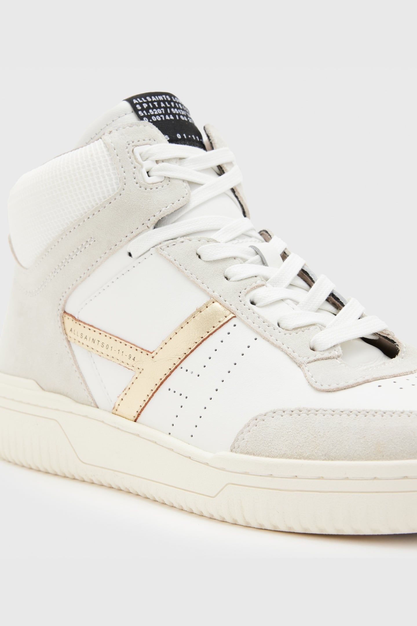 PRO SUEDE HIGH TOP WHITE/GOLD 3