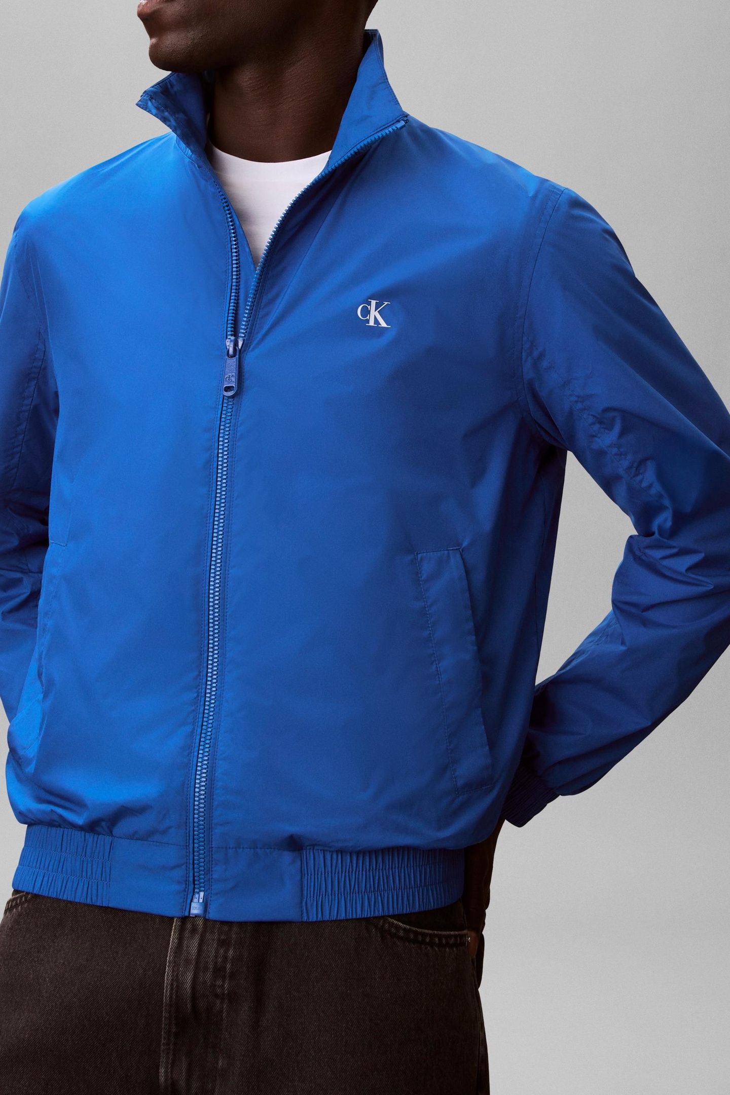 LONG SLEEVE UNFILLED NYLON HARRINGTON CLASSIC BLUE 5