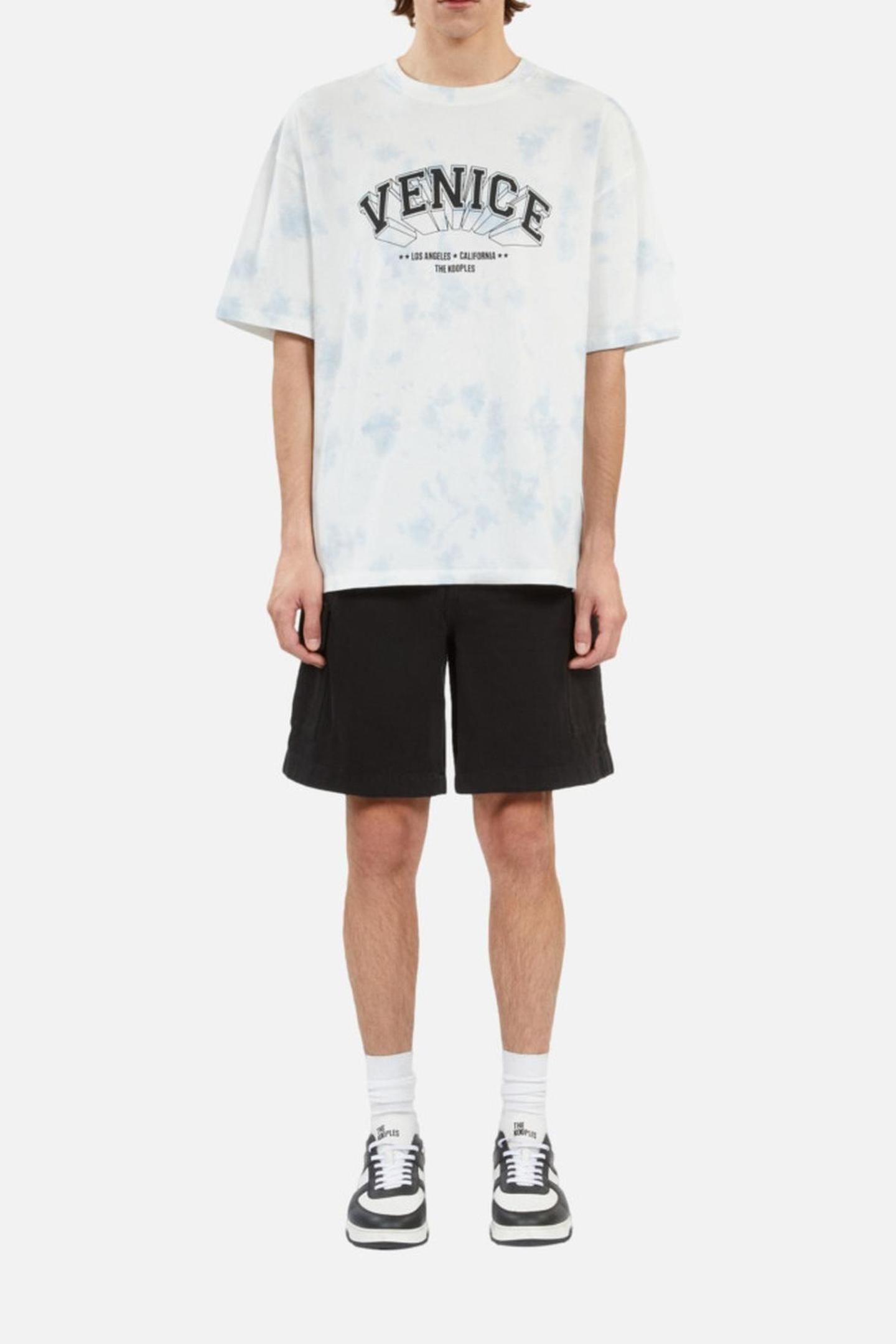 T-SHIRT AVEC PRINT CITY TIE AND DYE LAVENDER 4