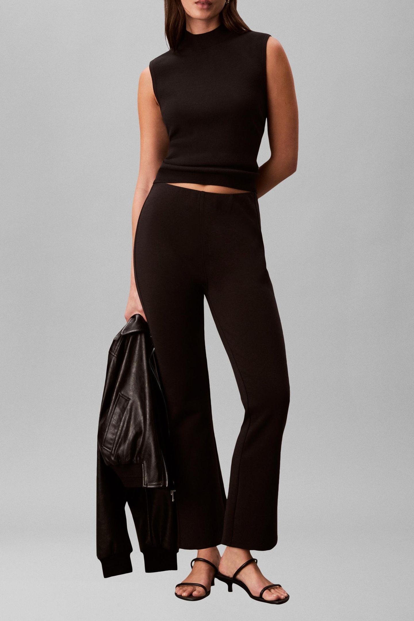 HEAVYWEIGHT SPACER FIT FLARE JEAN BLACK 1