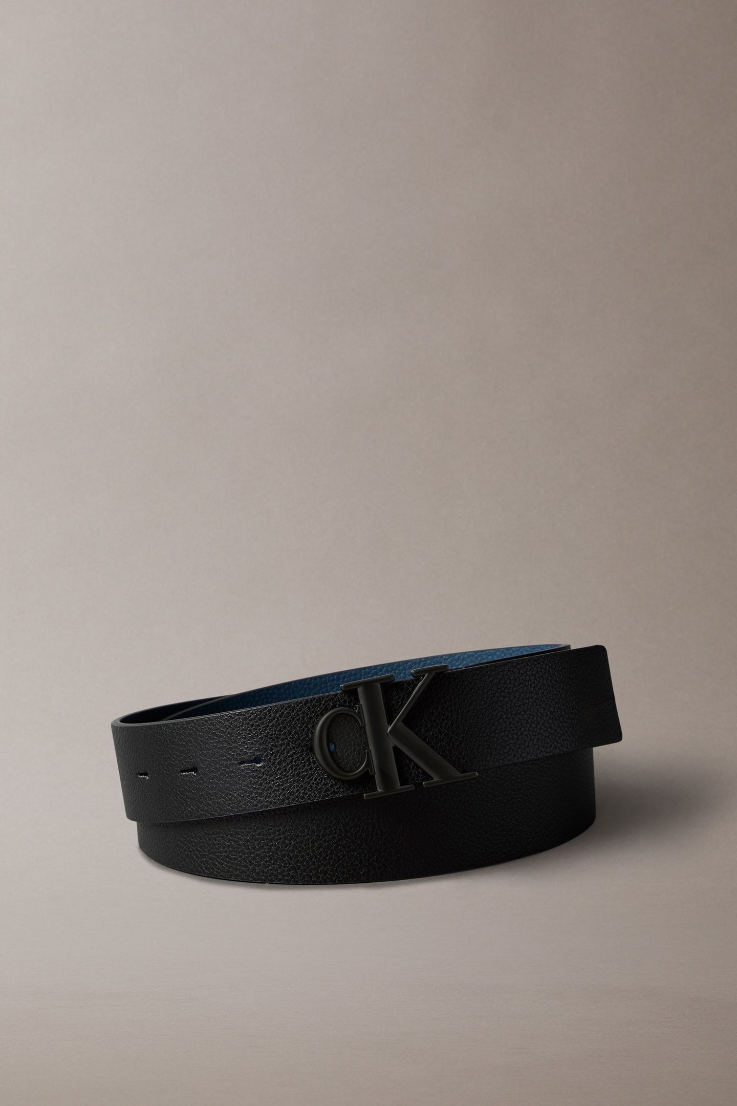 MONOGRAM BUCKLE 35MM BELT BLACK/MOONLIT OCEAN 1