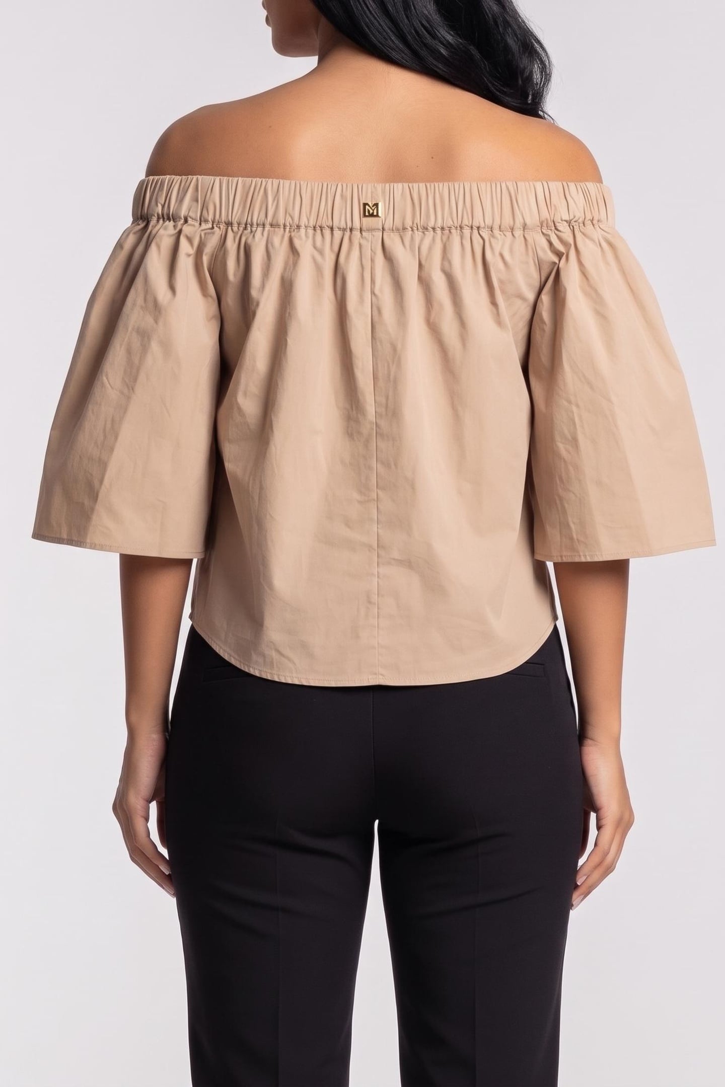 PAT OFF SHOULDER TOP NATURAL ALMOND 2