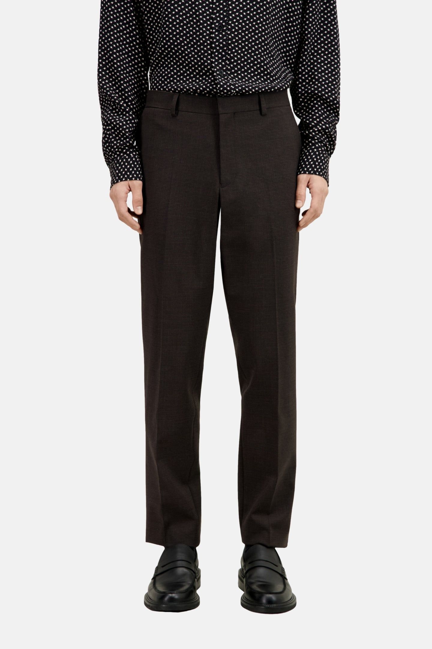 CLASSIC SUIT TROUSERS BROWN/BLACK 1