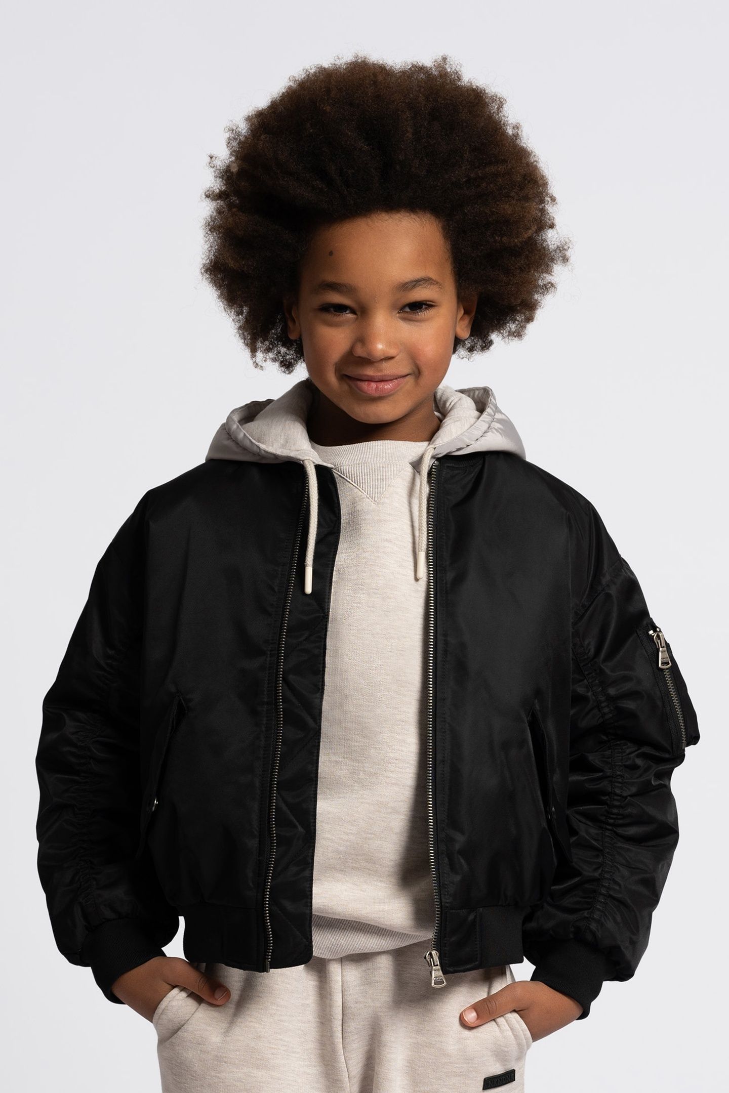 DIAS PADDED BOMBER BLACK 1