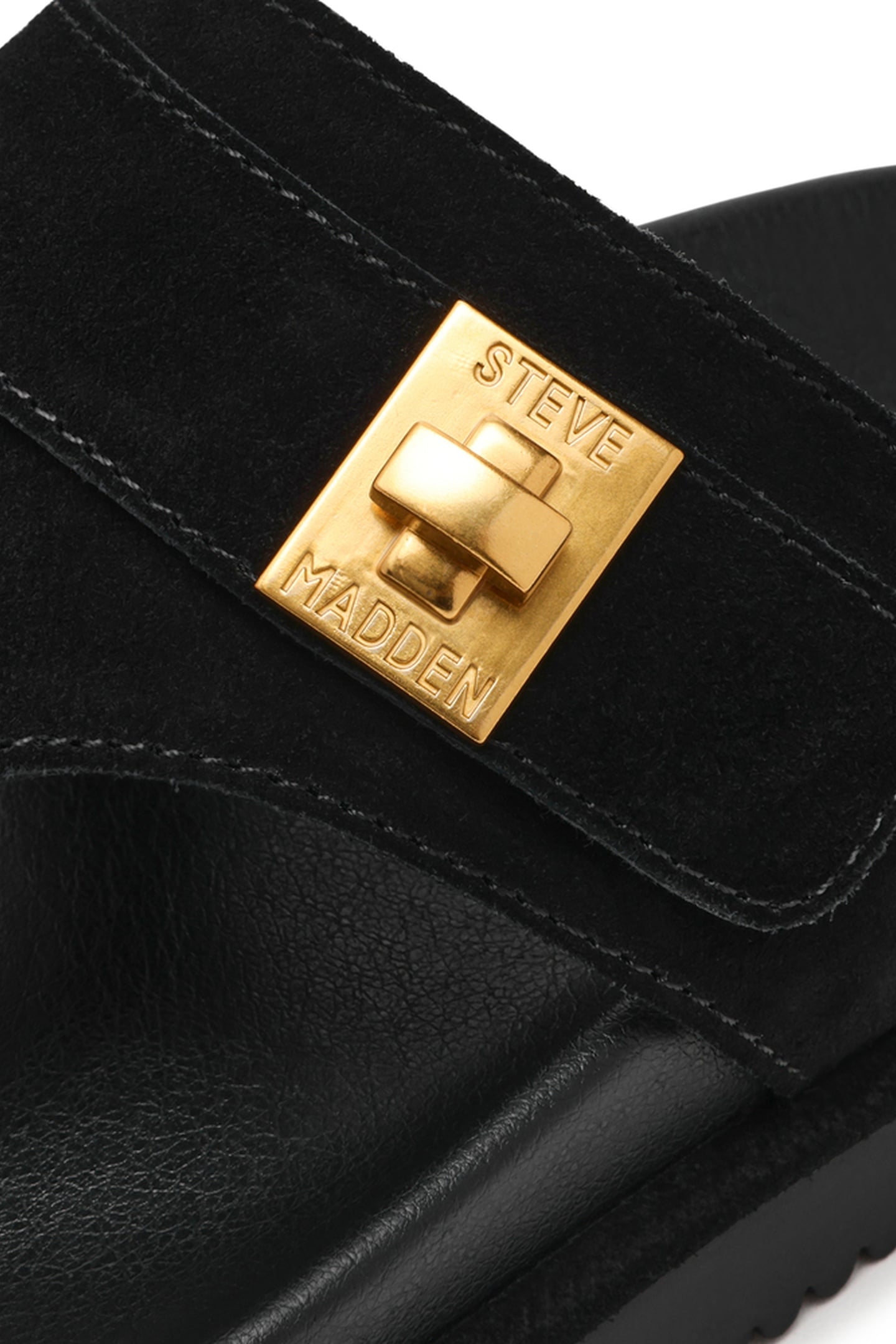 TUNED-IN SANDALS BLACK SUEDE 5