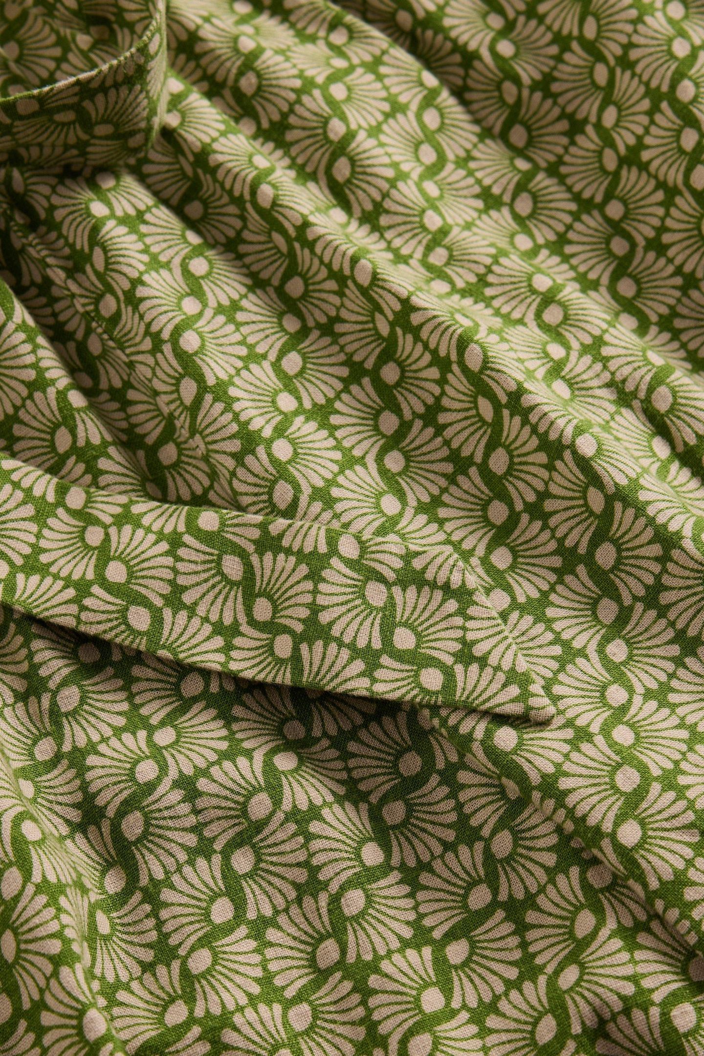 VERITY LINEN BLEND JUMPSUIT GREEN PRINT 6