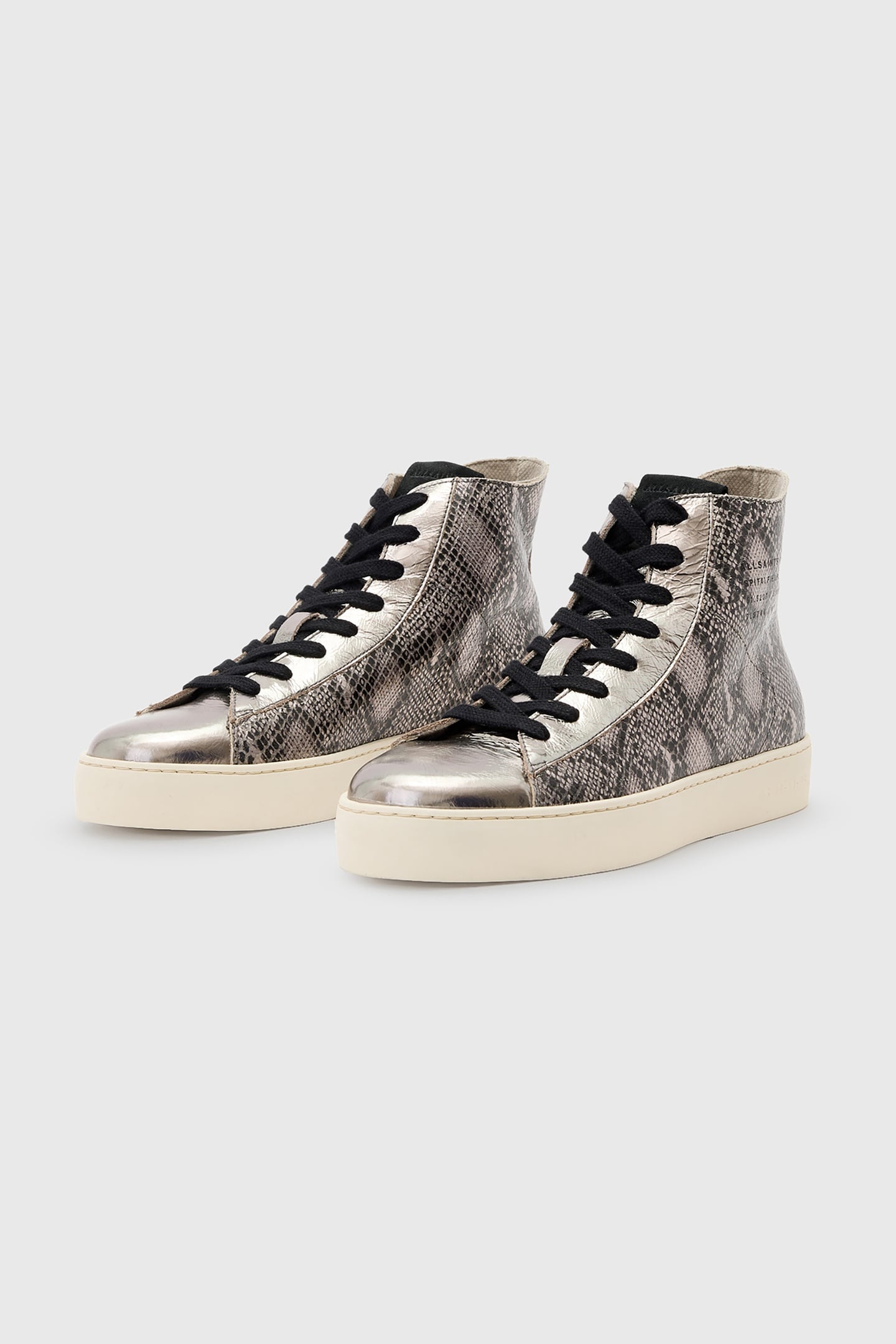 TANA MET HIGH TOP SILVER/BLACK 2