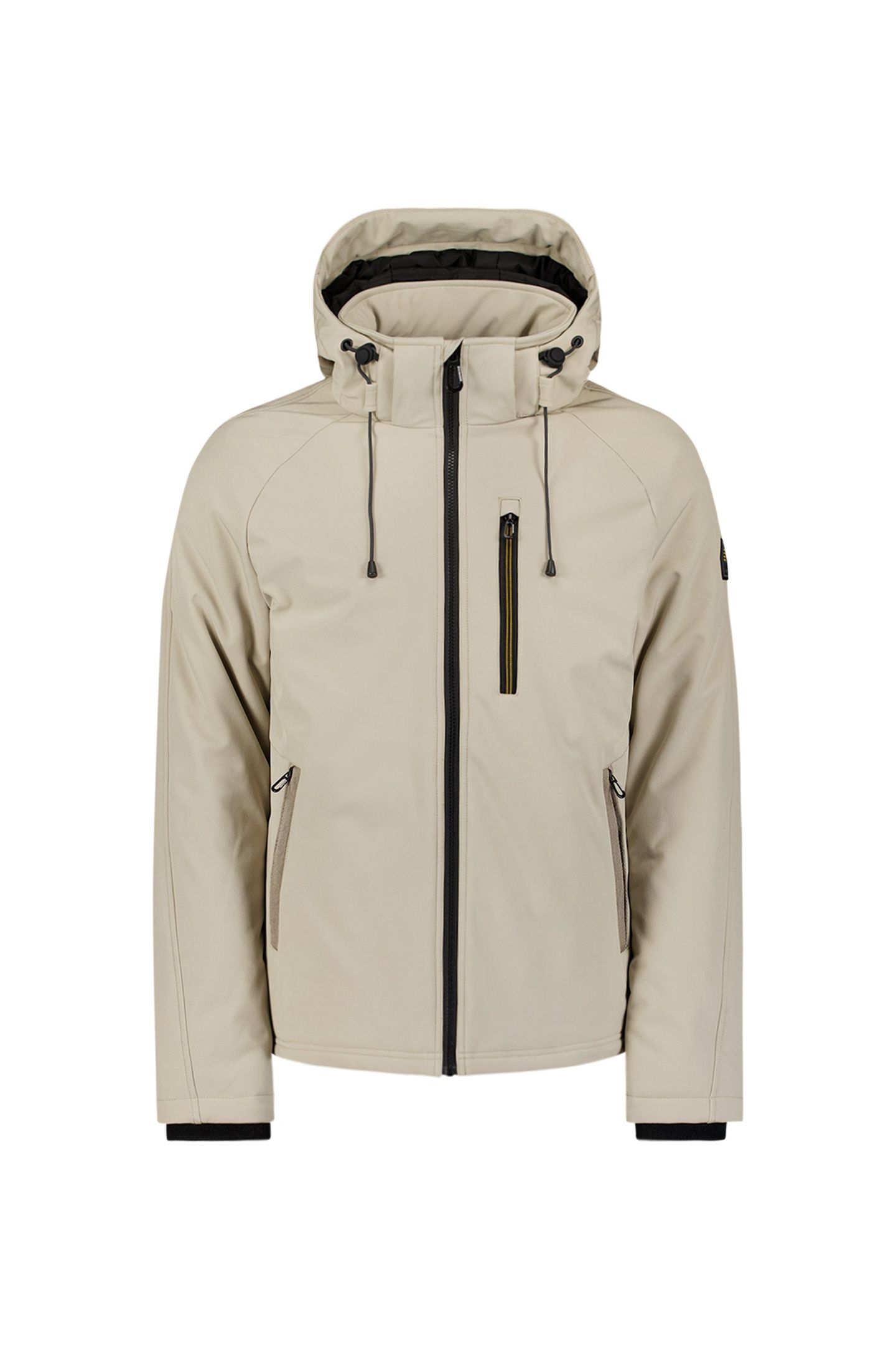 JACKET SHORT FIT HOODED SOFTSHELL STRETCH STONE 4