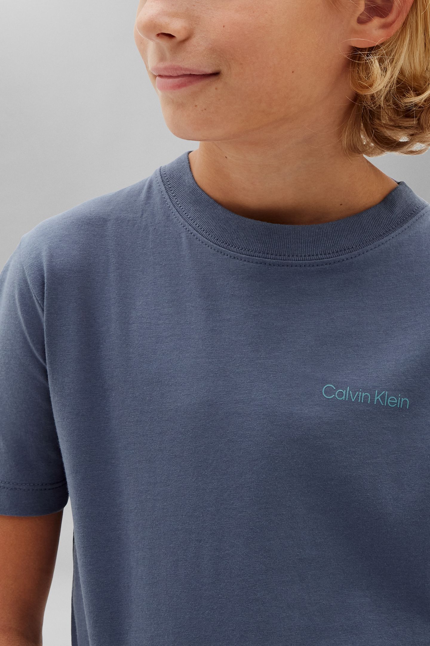 UNISEX SMALL CHEST LOGO NIGHTSHADOW BLUE 6