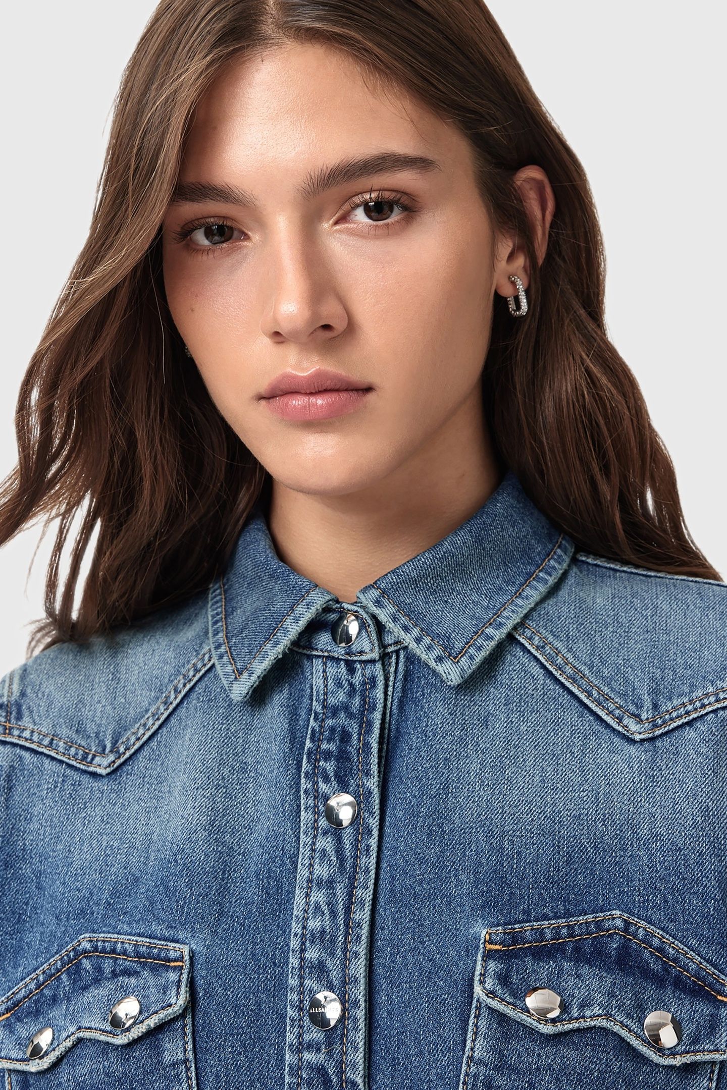 ROCK DENIM DRESS MID INDIGO 5