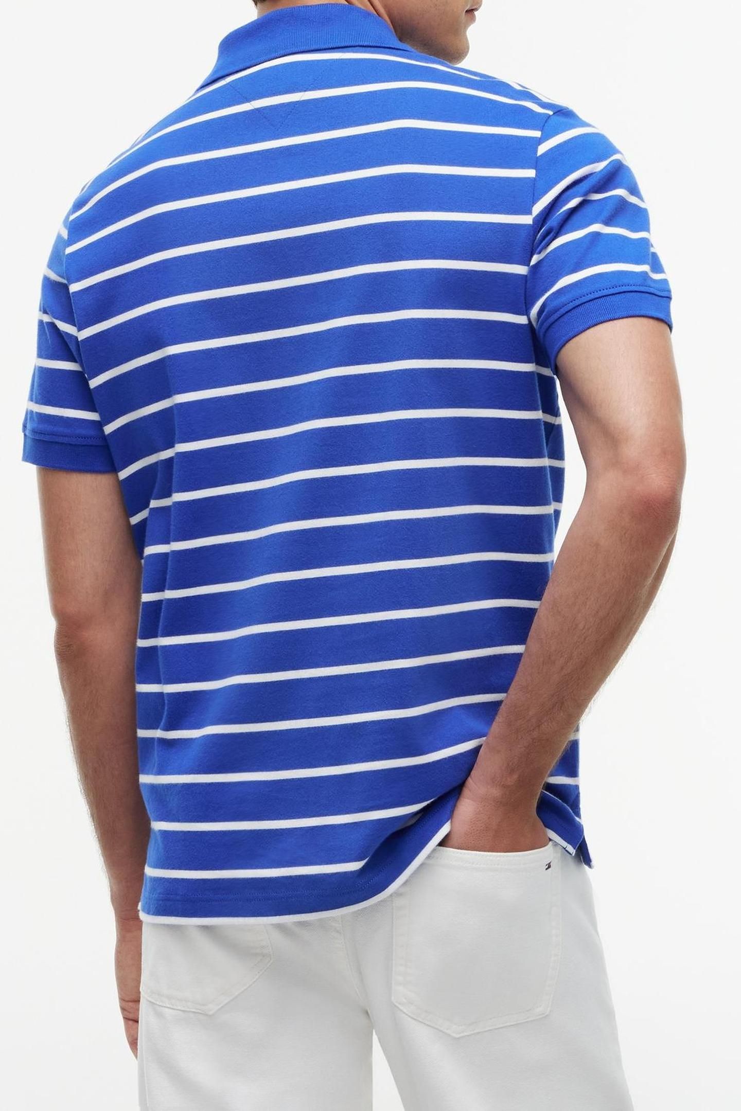 REGULAR STRIPE POLO FIZZY BLUE 2