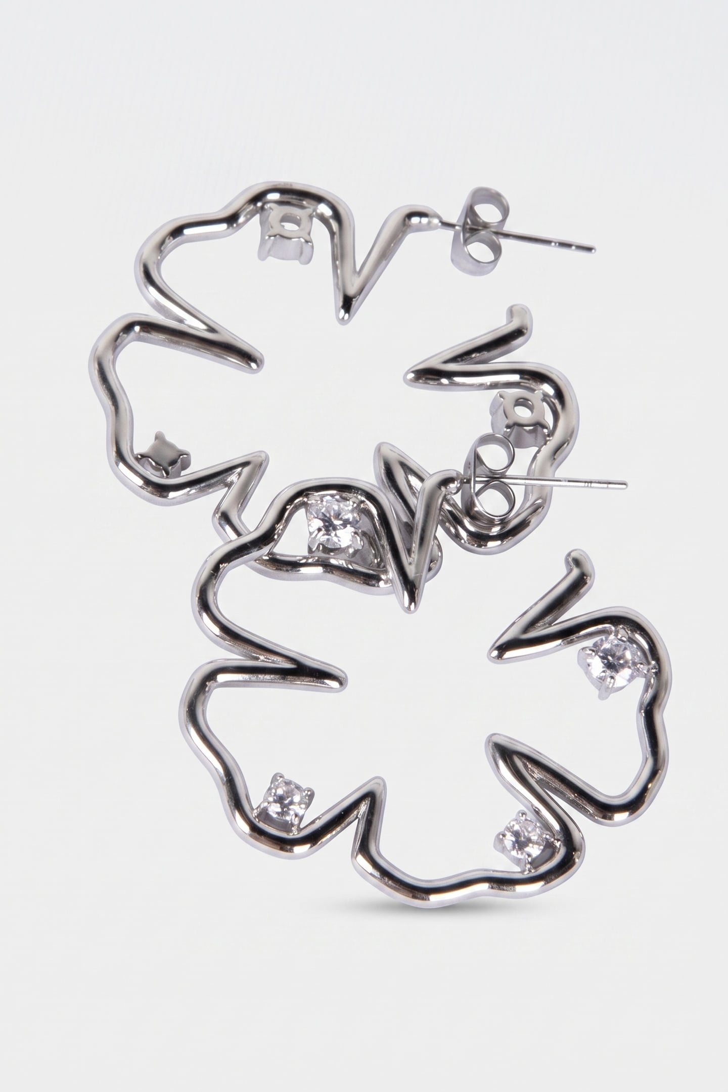 JEWELRY BOX HIBISCUS SET SILVER 6