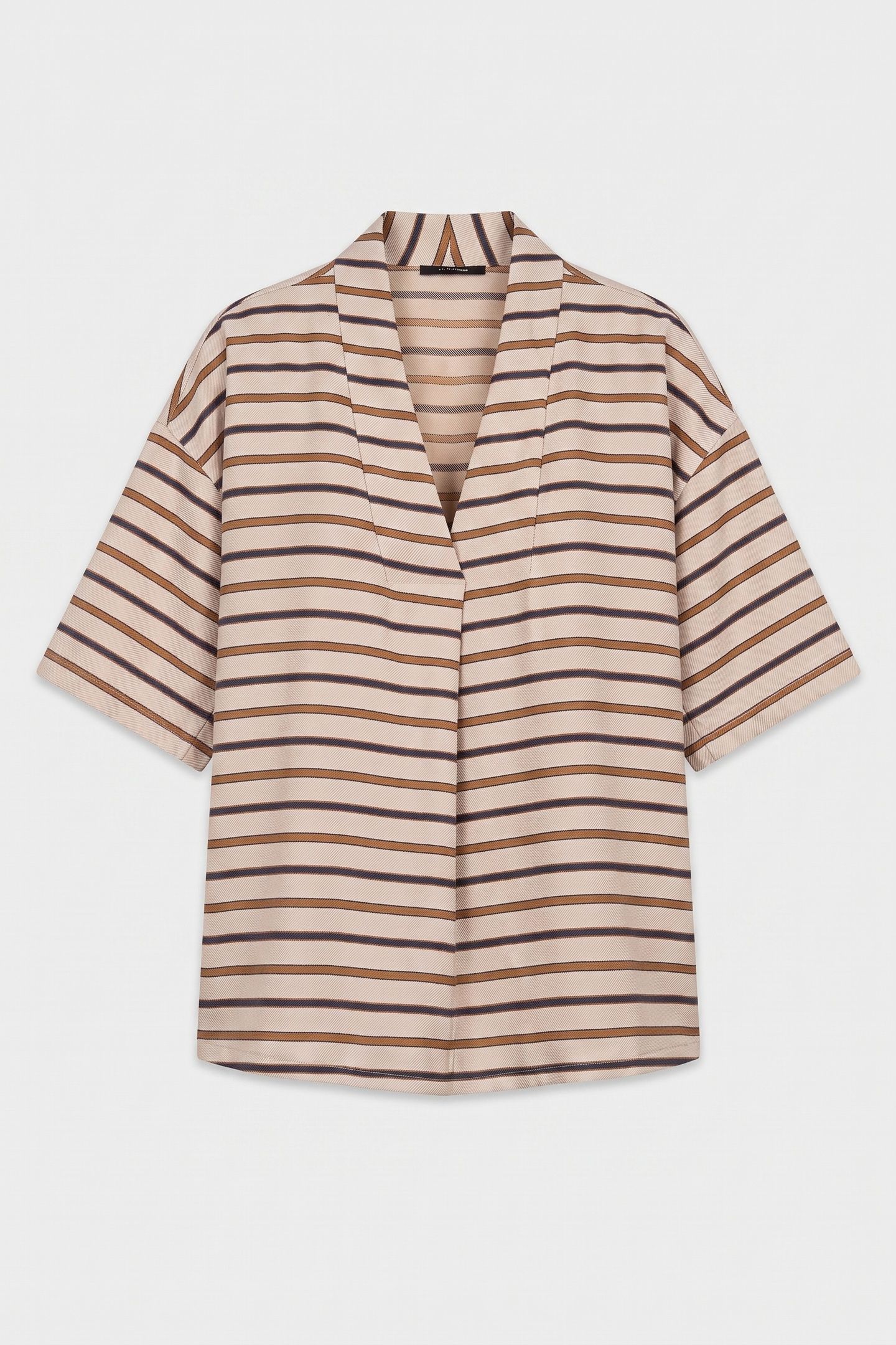 STRIPE V-NECK TOP MULTI COLOR 3