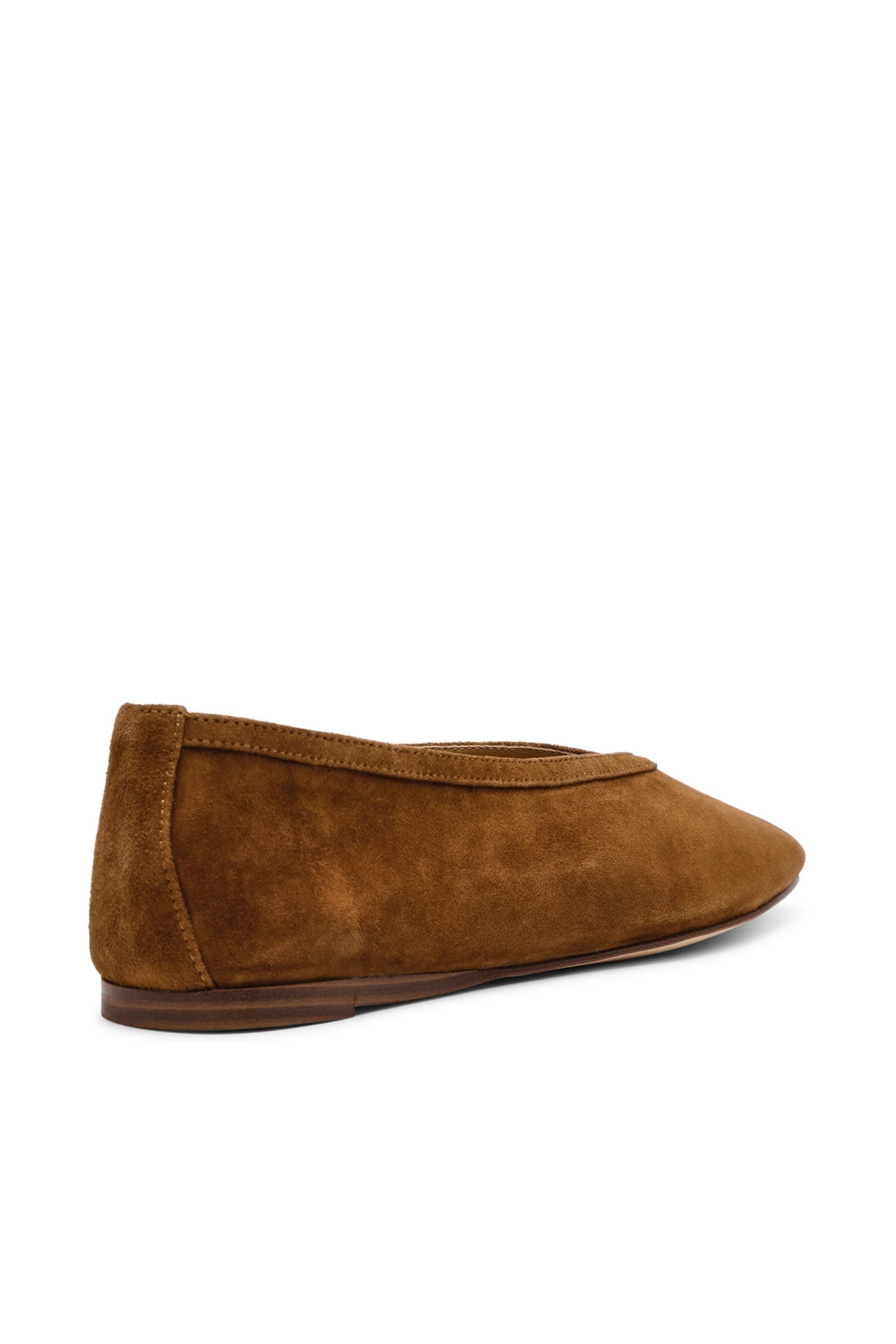 LENI FLAT SHOES CHESTNUT SUEDE 2