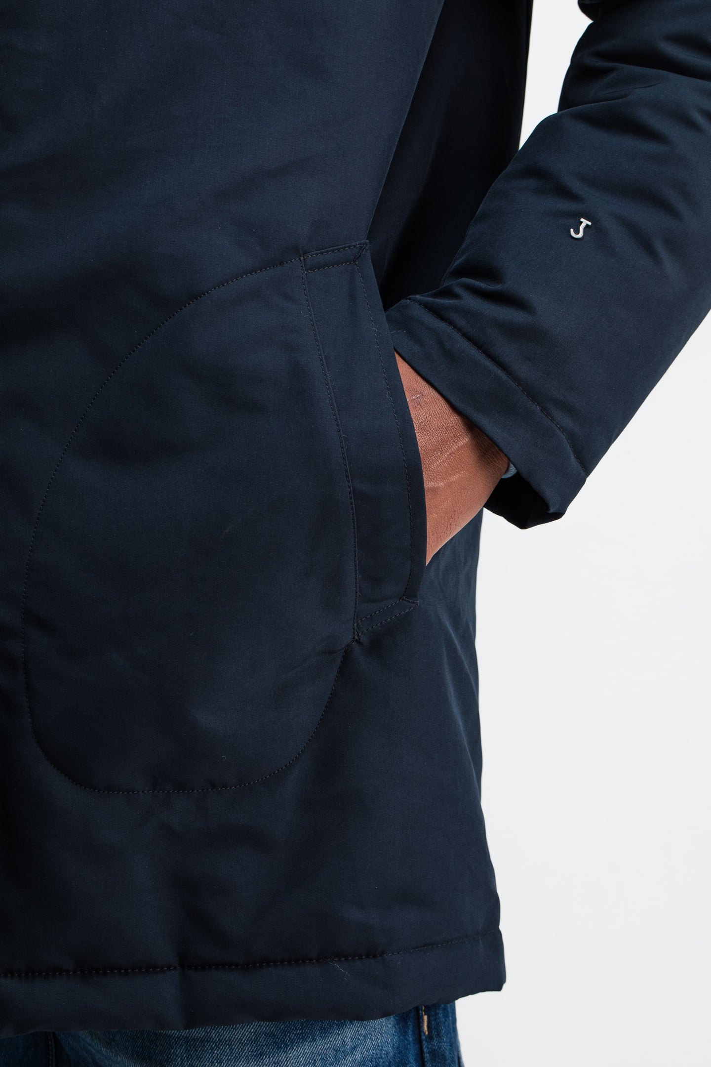 TATE PADDED TRENCH ALASKA BLUE 5