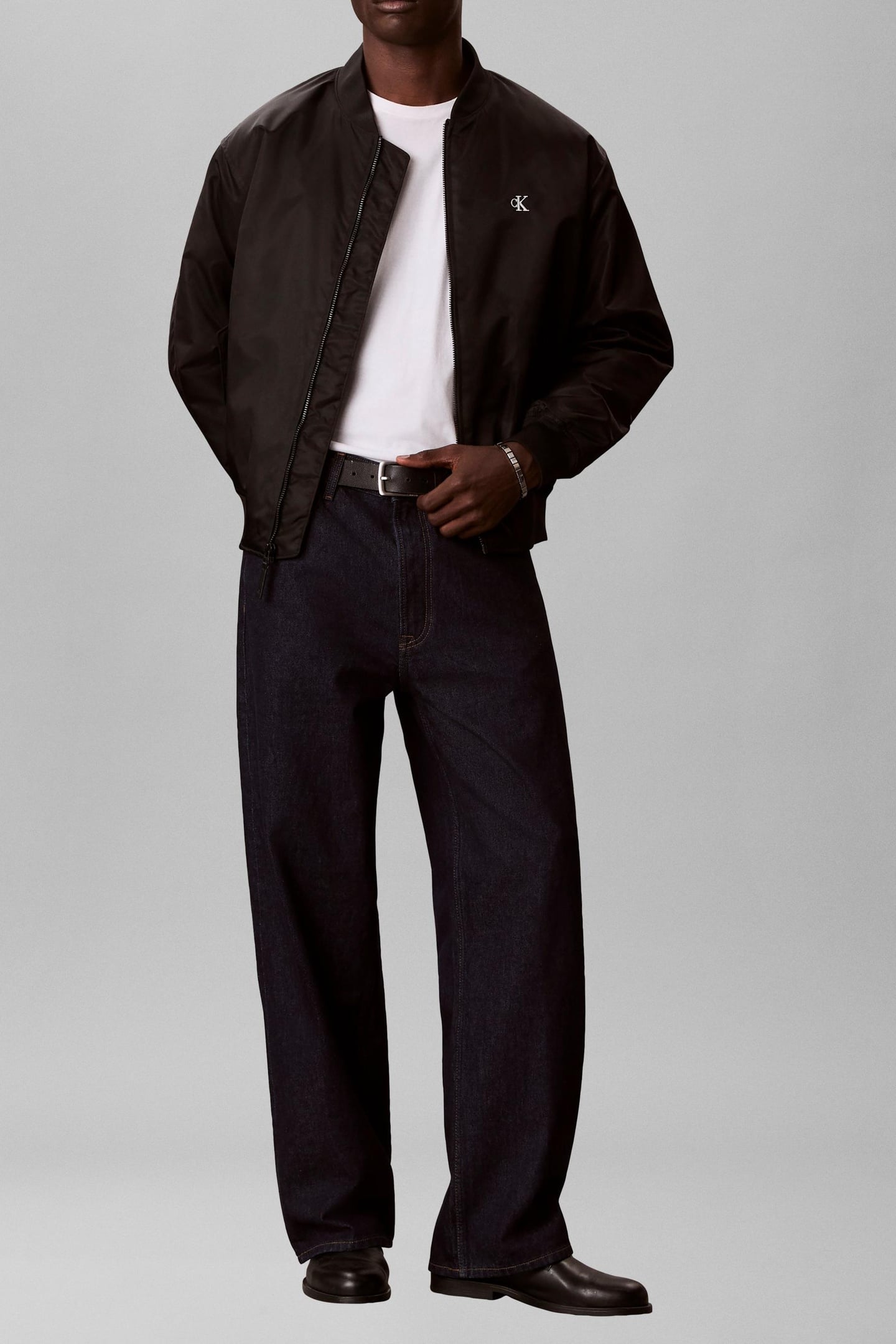 LONG SLEEVE JEANS HERO BOMBER JACKET BLACK 1