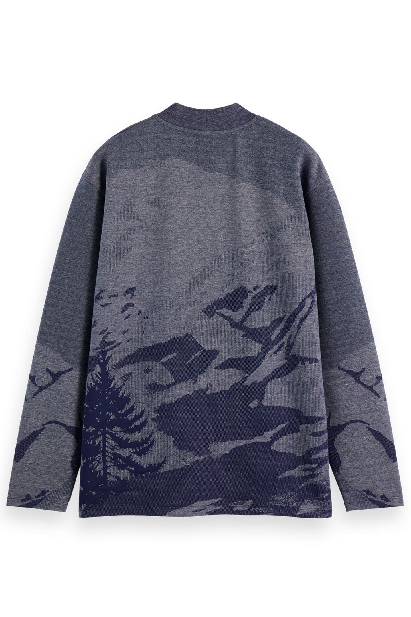 RELAXED FIT JACQUARD KNIT PEACOAT 5